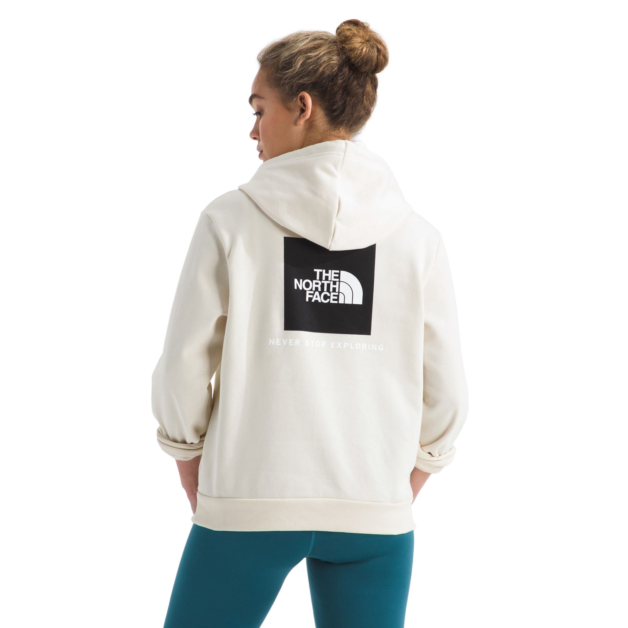 The North Face Women’s Evolution Box NSE Regular Hoodie Sweatshirt (Size: Medium): White Dune