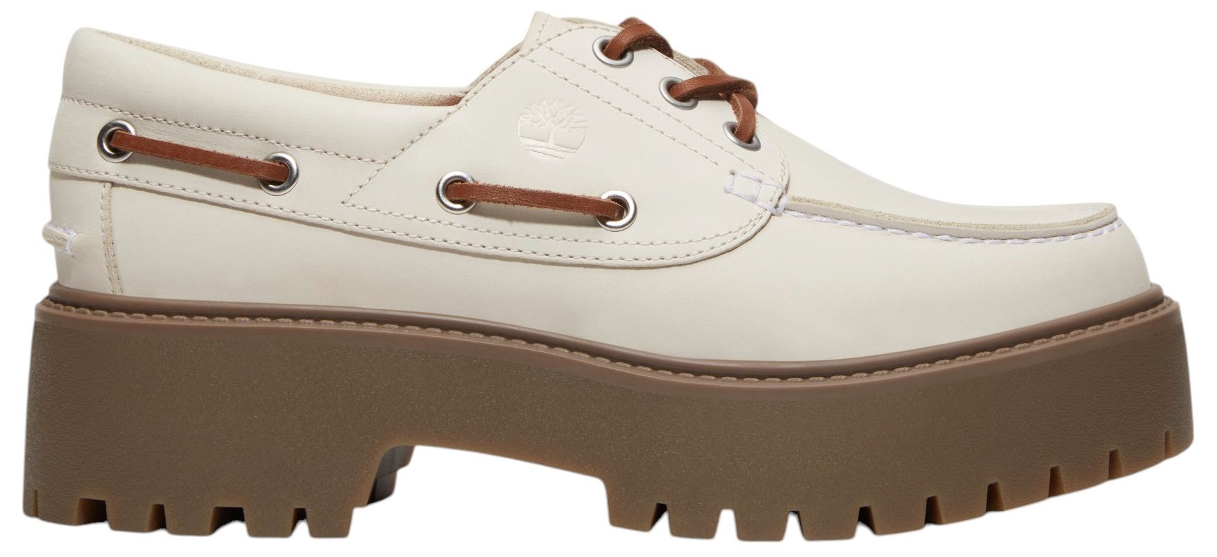 Timberland Women's Stone Street Platform Boat Shoe - Tan