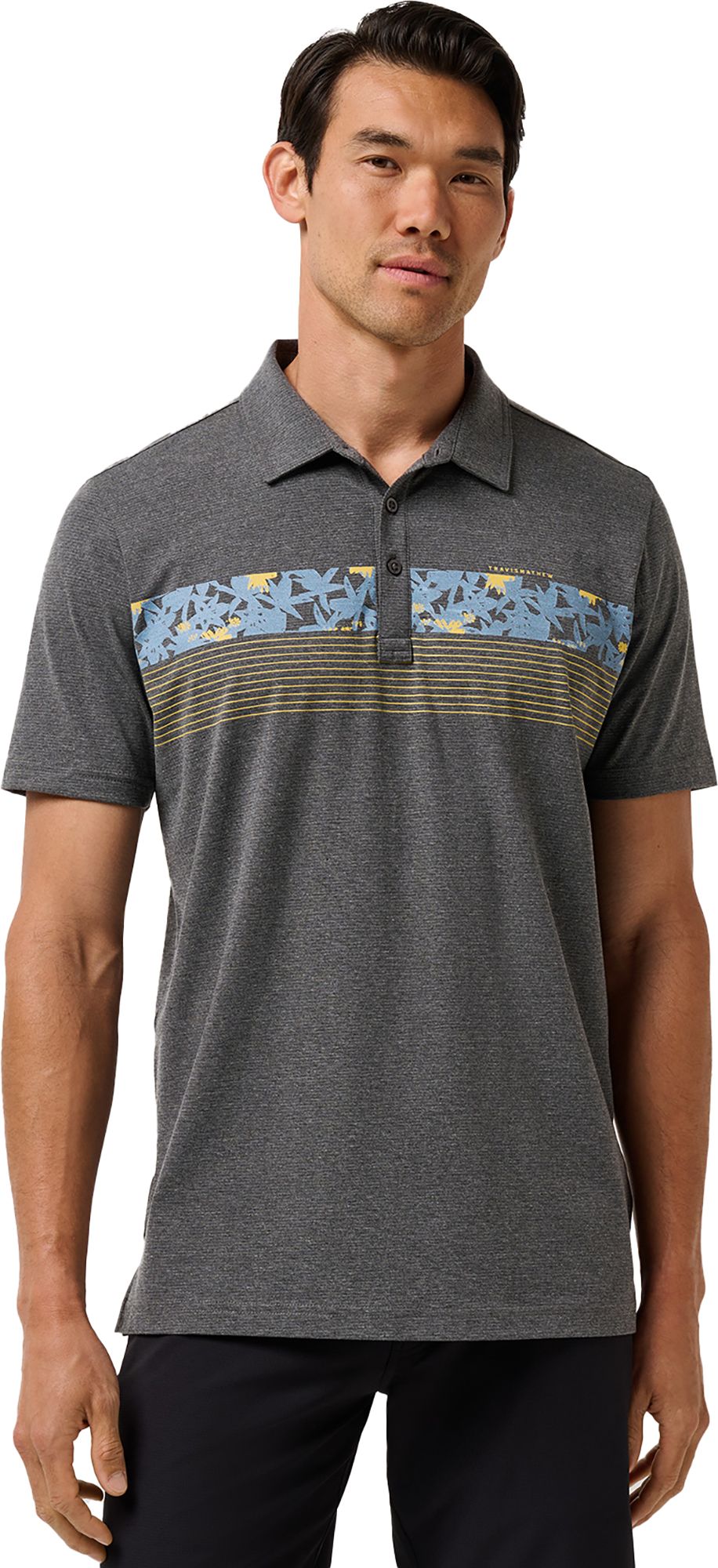 TravisMathew Men's Featherweight Vista Golf Polo