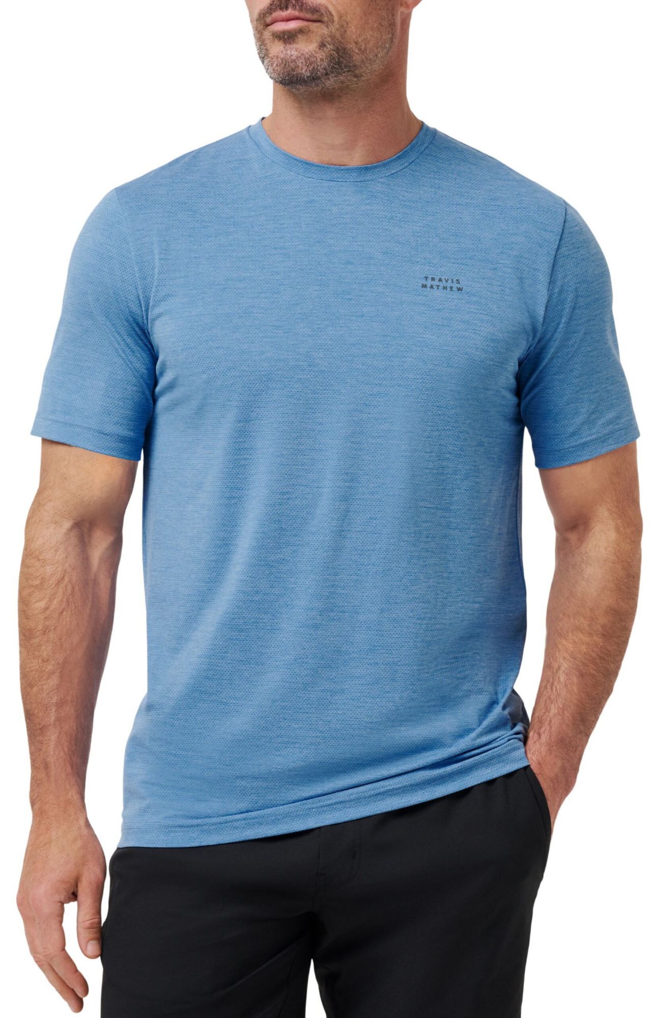 TravisMathew Men's Heater Pro Golf T-Shirt