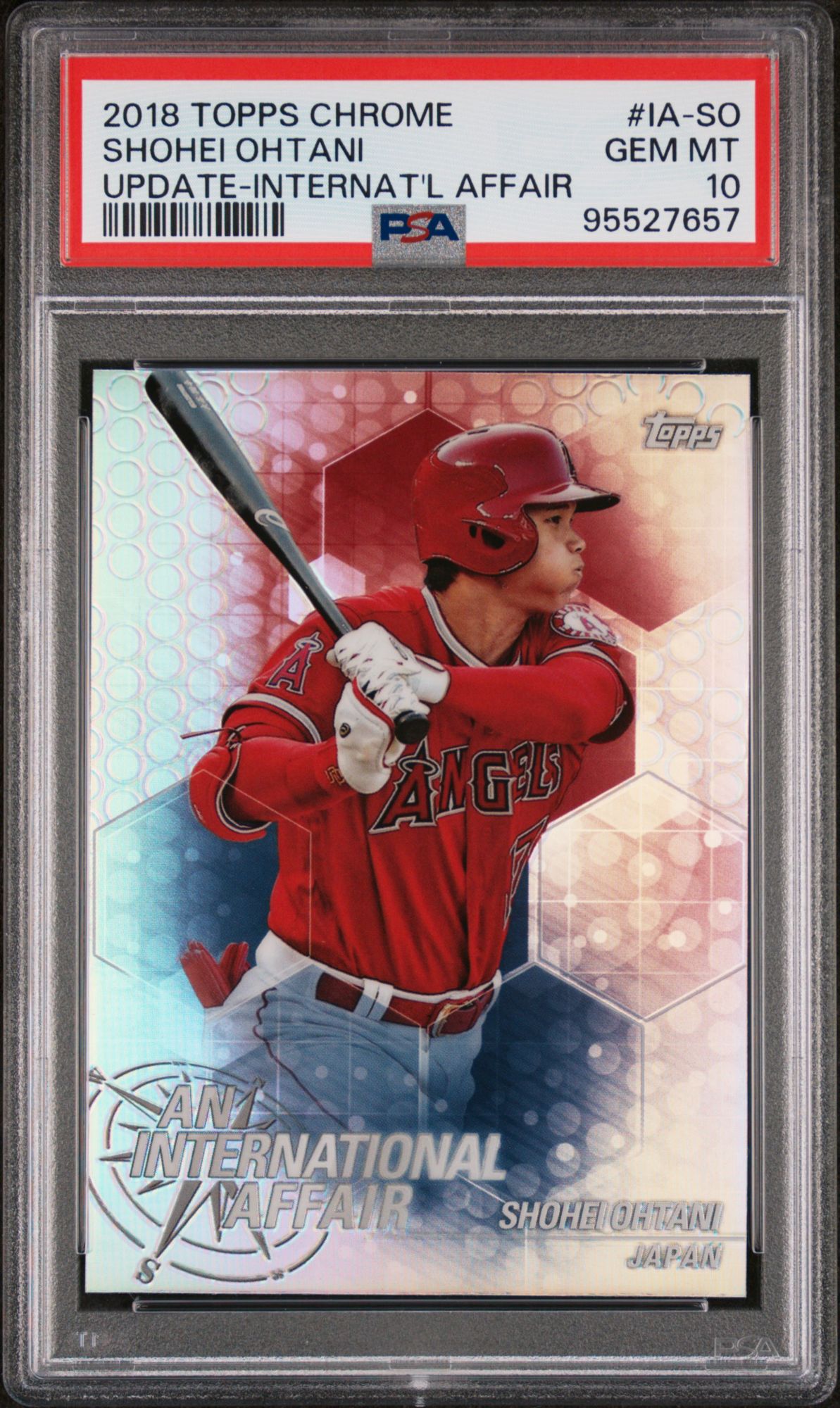 2018 Topps Chrome Update An International Affair LA-So Shohei Ohtani PSA 10