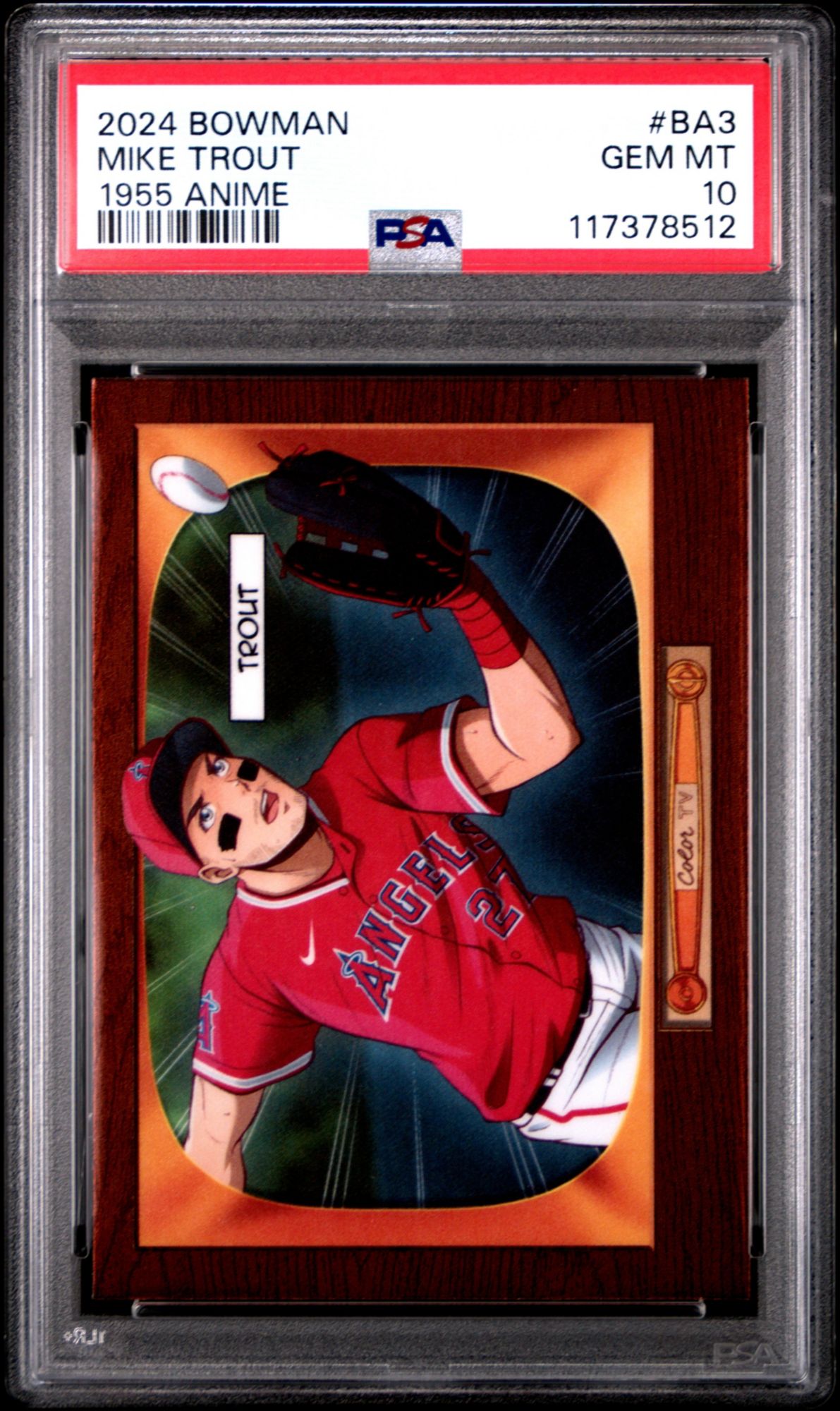 2024 Bowman 1955 Bowman Anime Mike Trout PSA 10