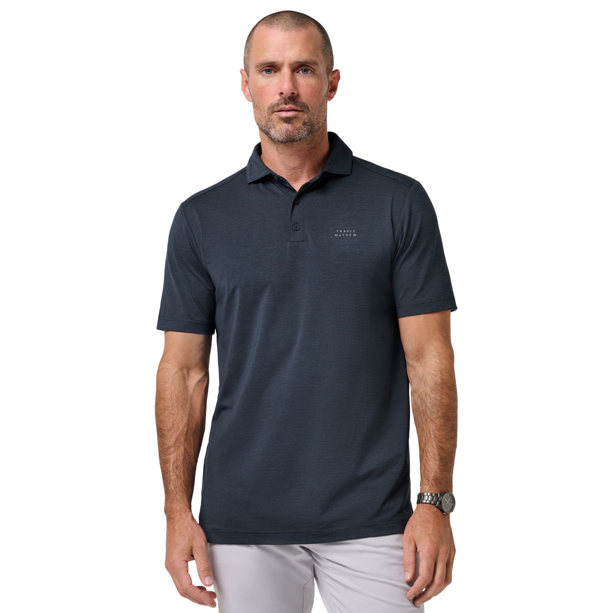 TravisMathew Men's Heater Active Golf Polo
