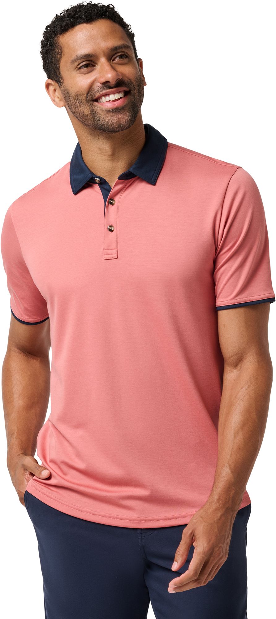 TravisMathew Men's All Day Social Club Golf Polo - Red
