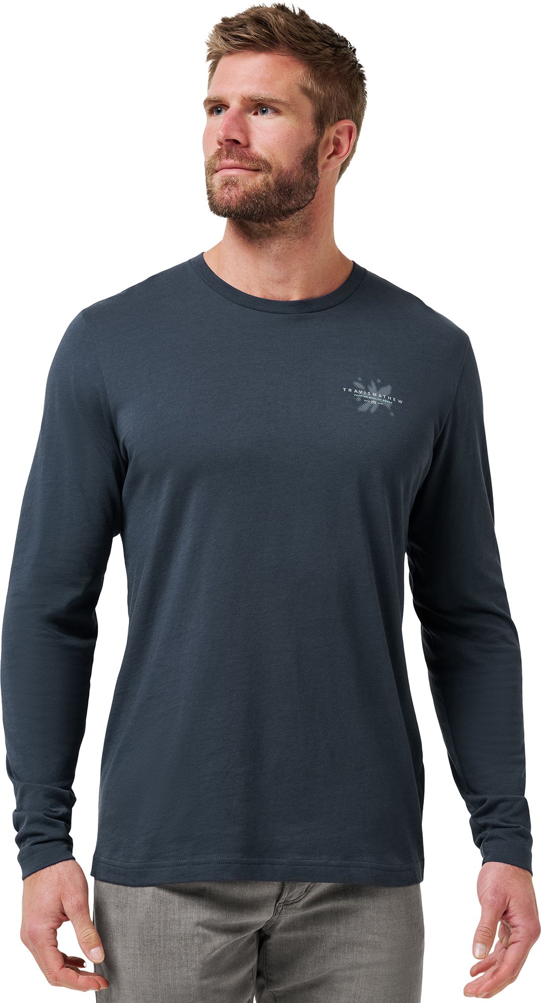 TravisMathew Men's Favorite Place Long Sleeve Golf T-Shirt