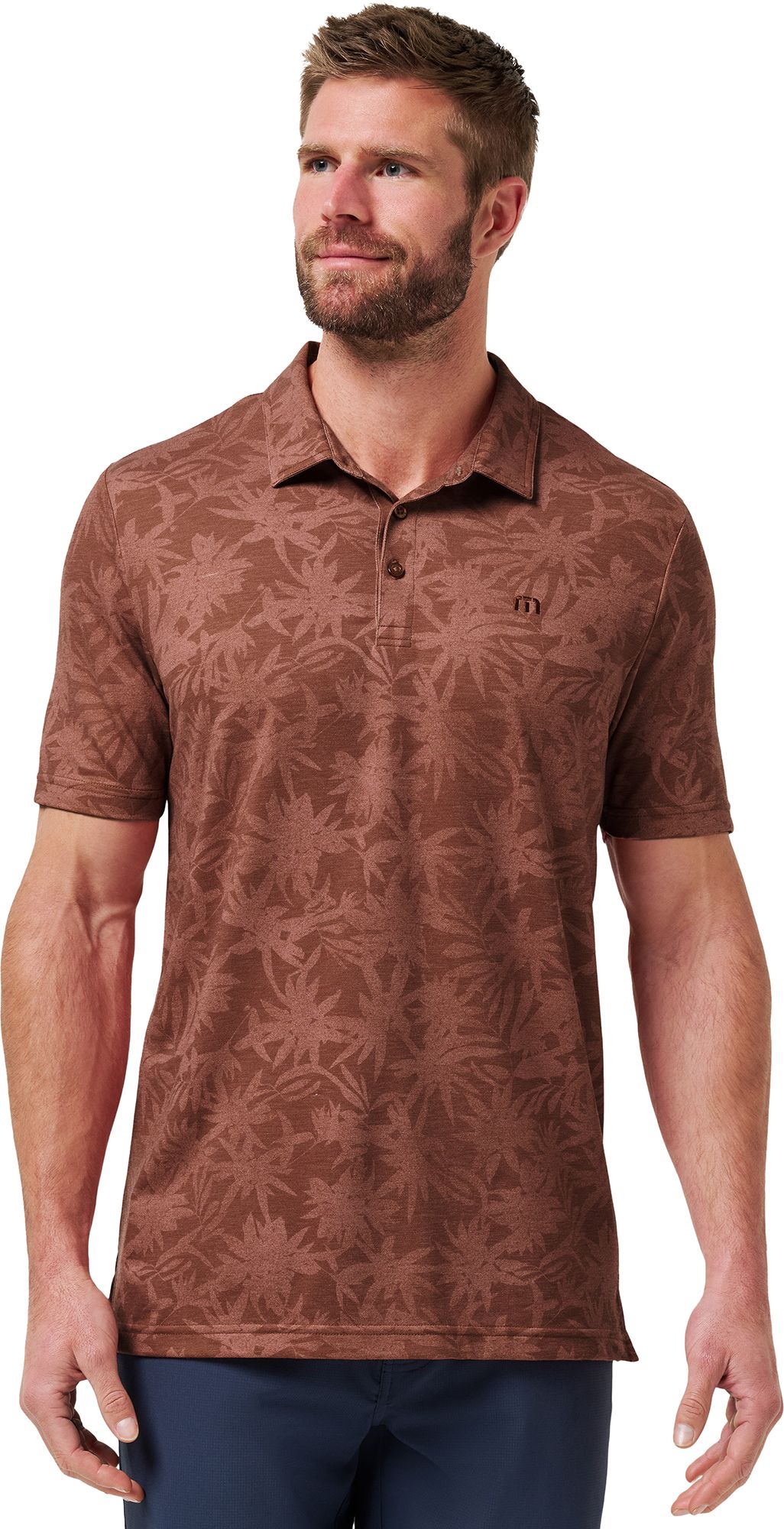 TravisMathew Men's Featherweight Ticket Golf Polo