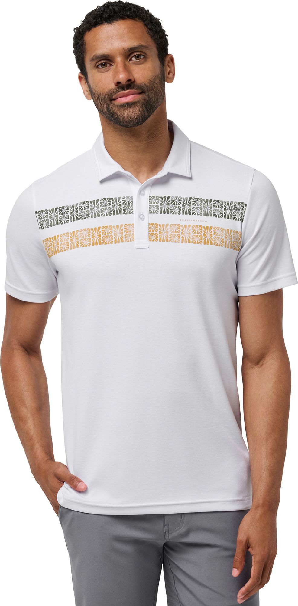 TravisMathew Men's Perfect Memory Golf Polo