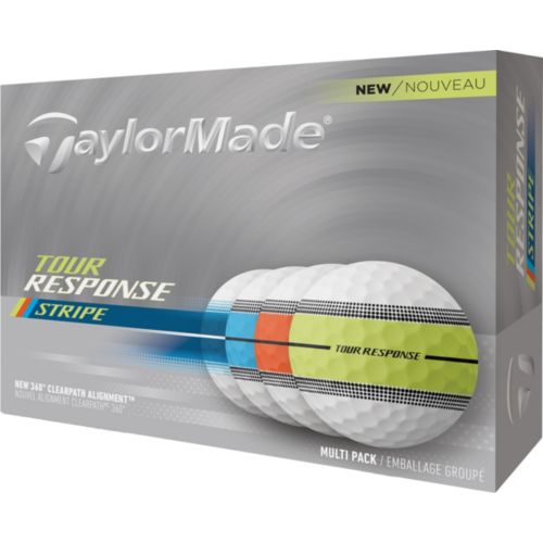 新品TaylorMade TOUR RESPONSE STRIPE 72球 TaylorMade 2025 Tour Response Stripe Golf Balls | Dick's