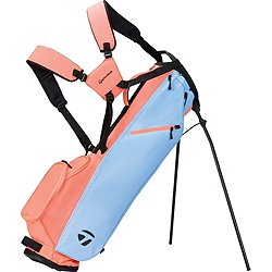 Taylormade Flextech Carry Golf Stand Bag - Light Blue/Coral Taylormade Flextech Carry Golf Stand Bag - Light Blue/Coral