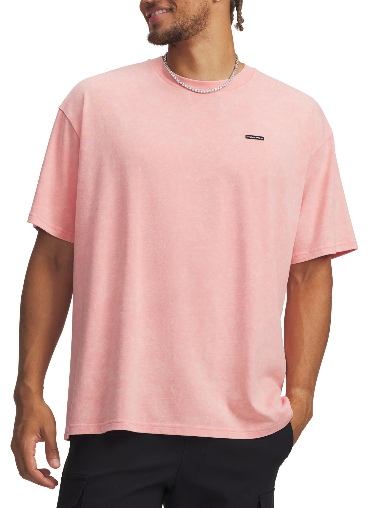 Under Armour Men's Heavyweight Oversized Logo Wash T-Shirt