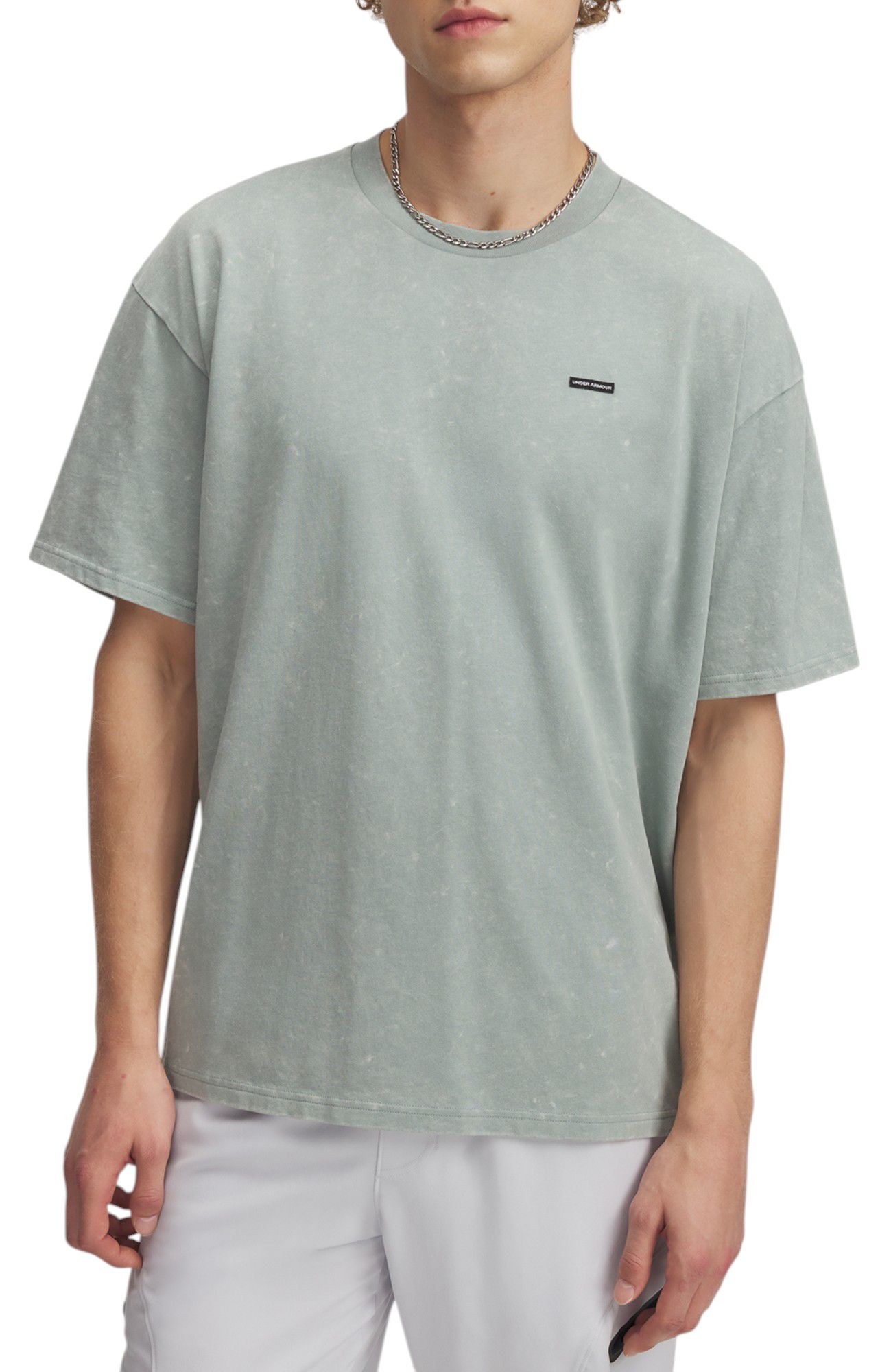 Under Armour Men's Heavyweight Oversized Logo Wash T-Shirt