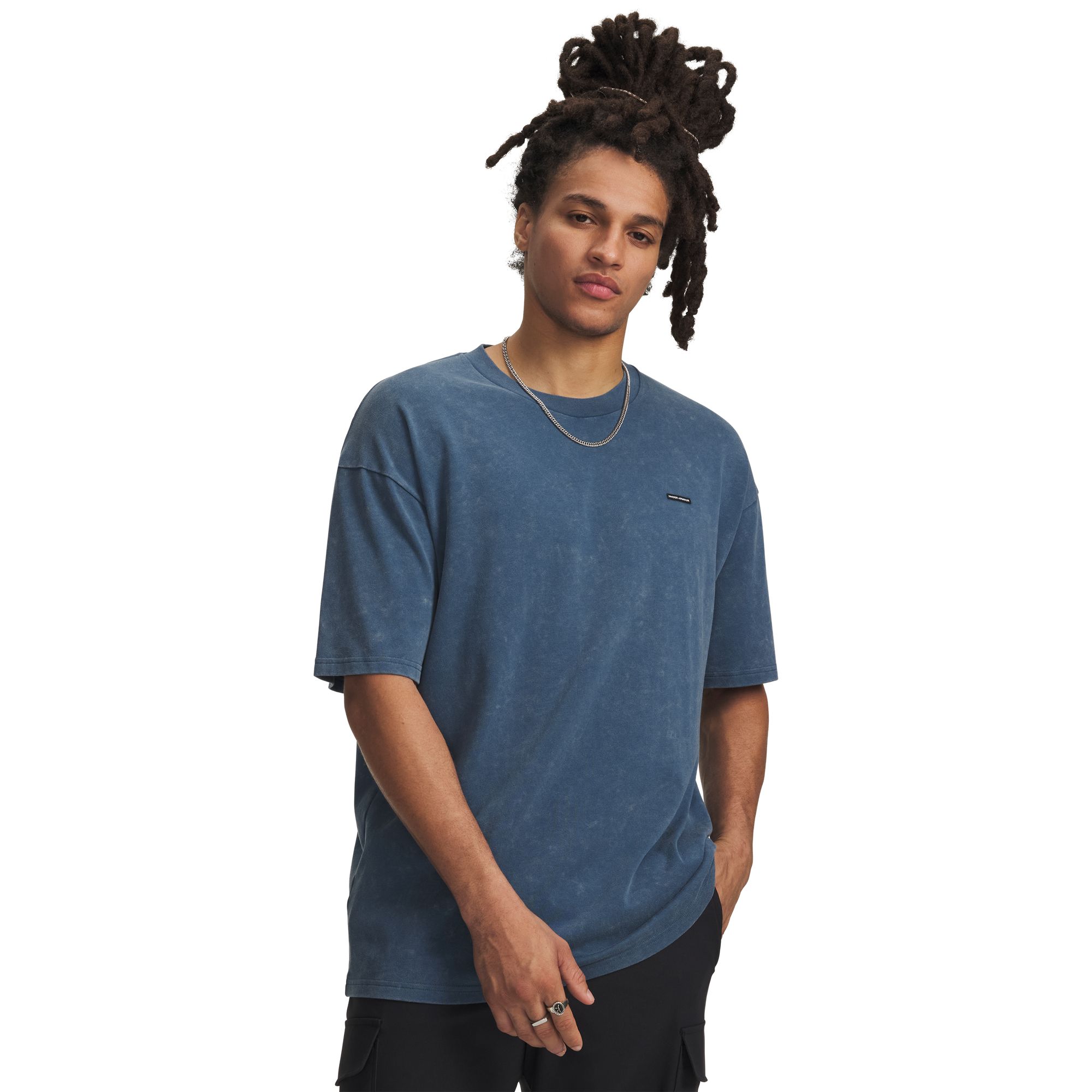 Under Armour Men's Heavyweight Oversized Logo Wash T-Shirt