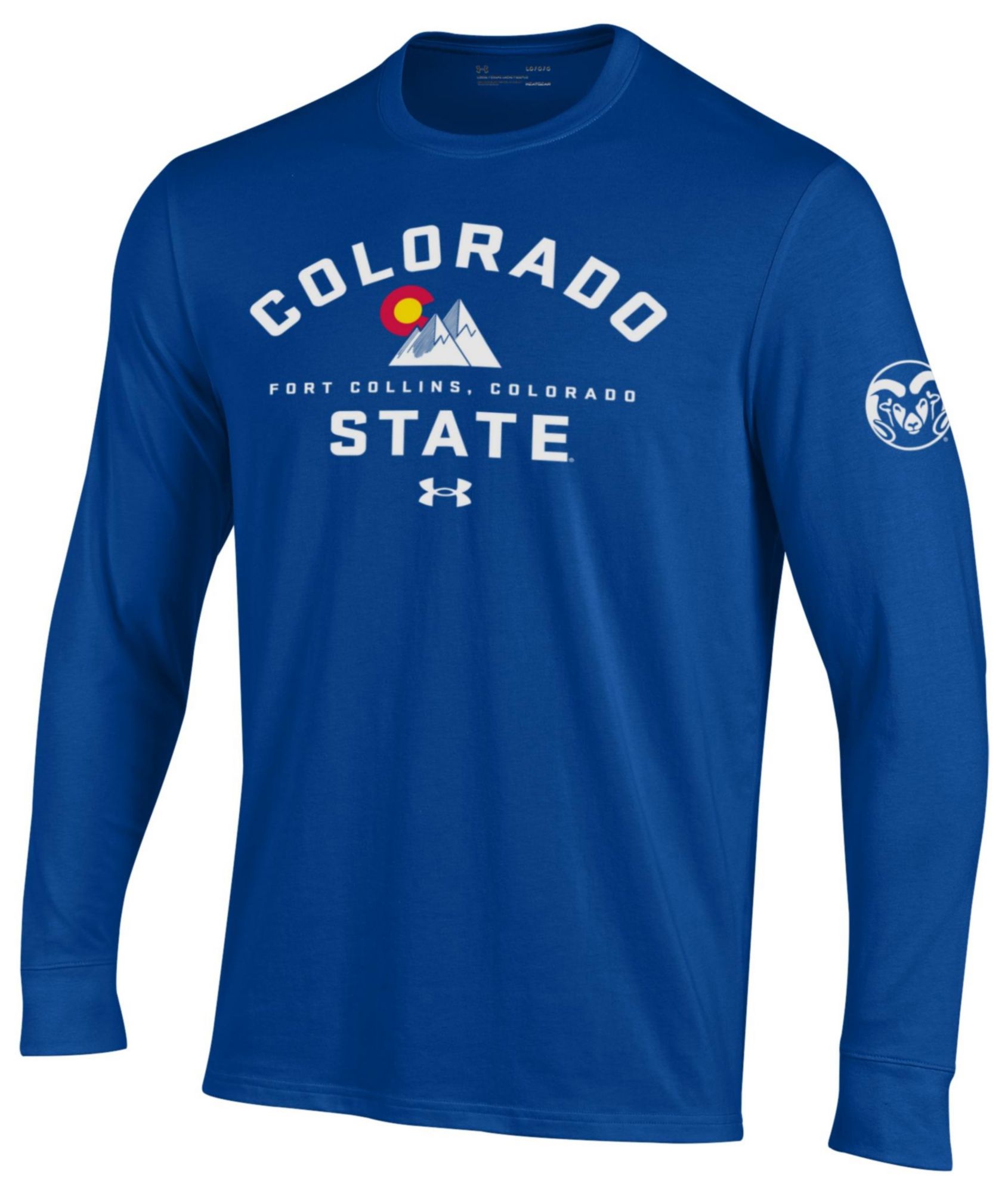 Under Armour Men's Colorado State Rams Royal Performance Long Sleeve T-Shirt