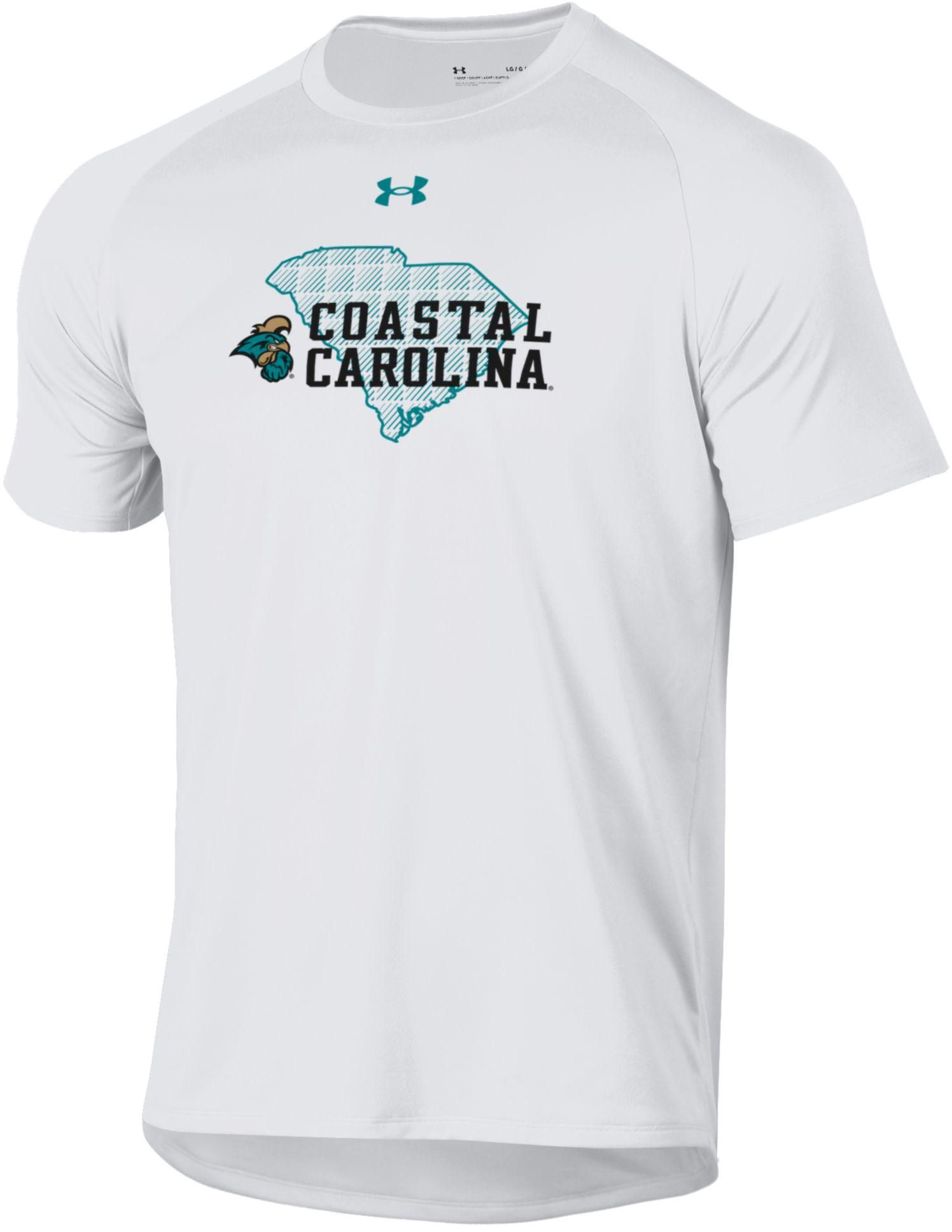 Under Armour Men's Coastal Carolina Chanticleers State White T-Shirt