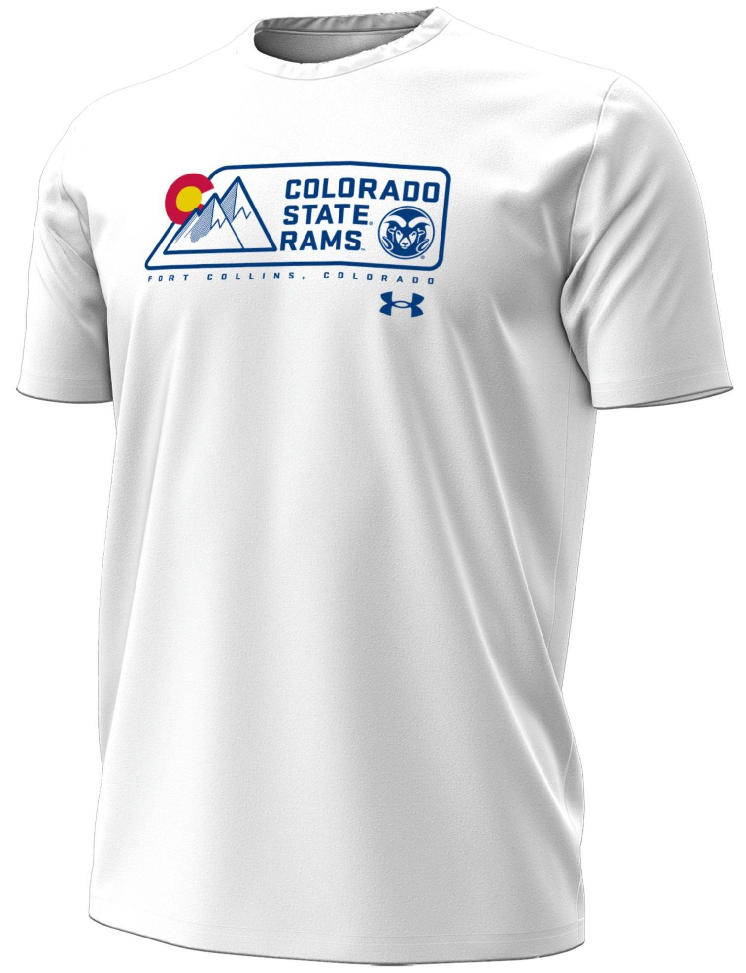 Under Armour Men's Colorado State Rams White Performance White Out Pride T-Shirt