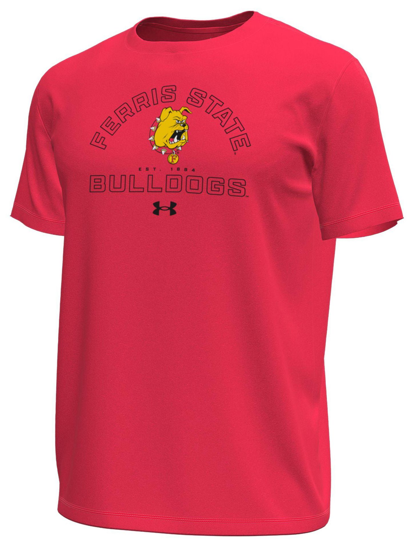 Under Armour Men's Ferris State Bulldogs  Red Tech Stretch Short Sleeve T-Shirt