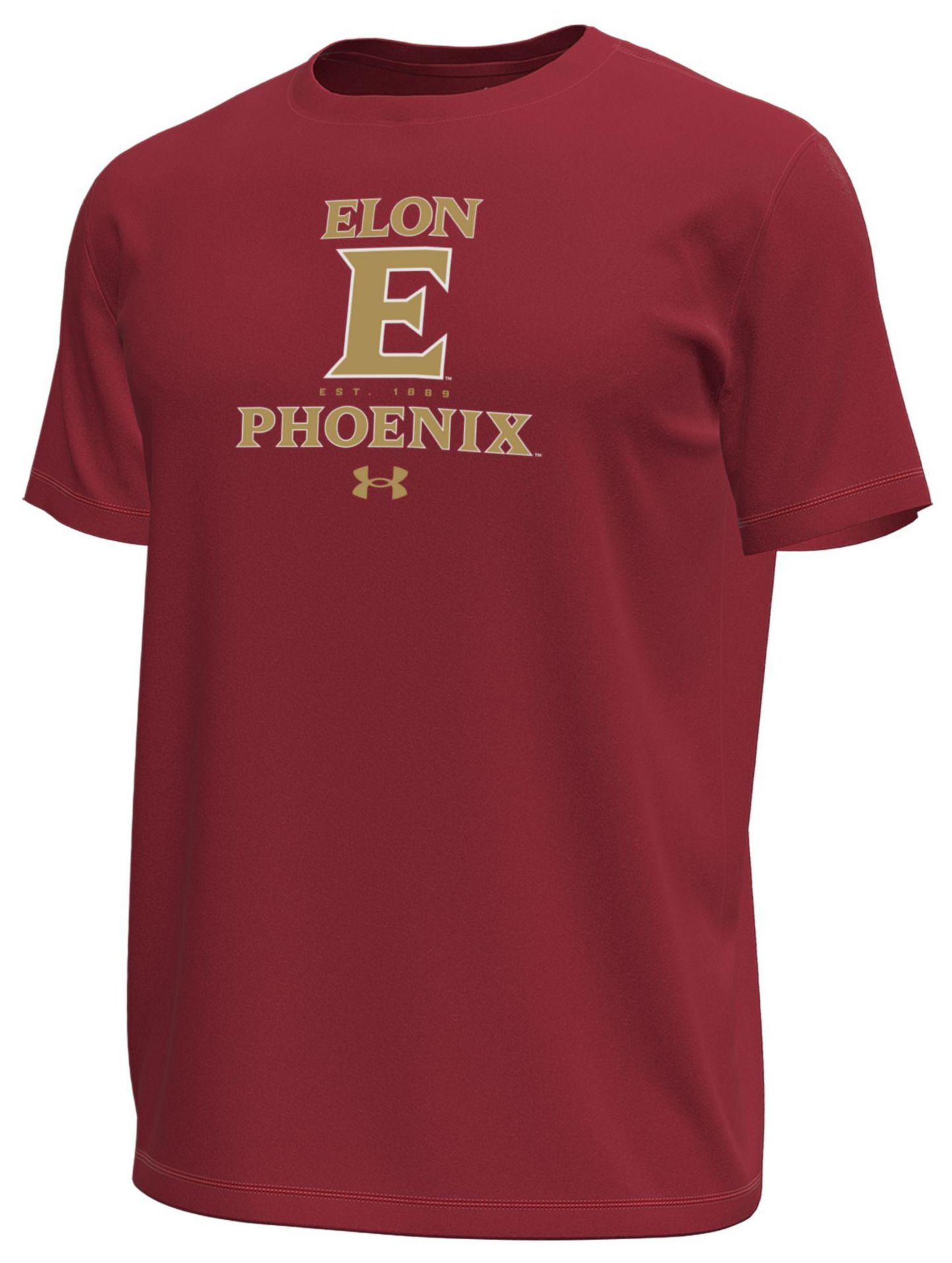 Under Armour Men's Elon Phoenix Cardinal Tech Stretch Short Sleeve T-Shirt