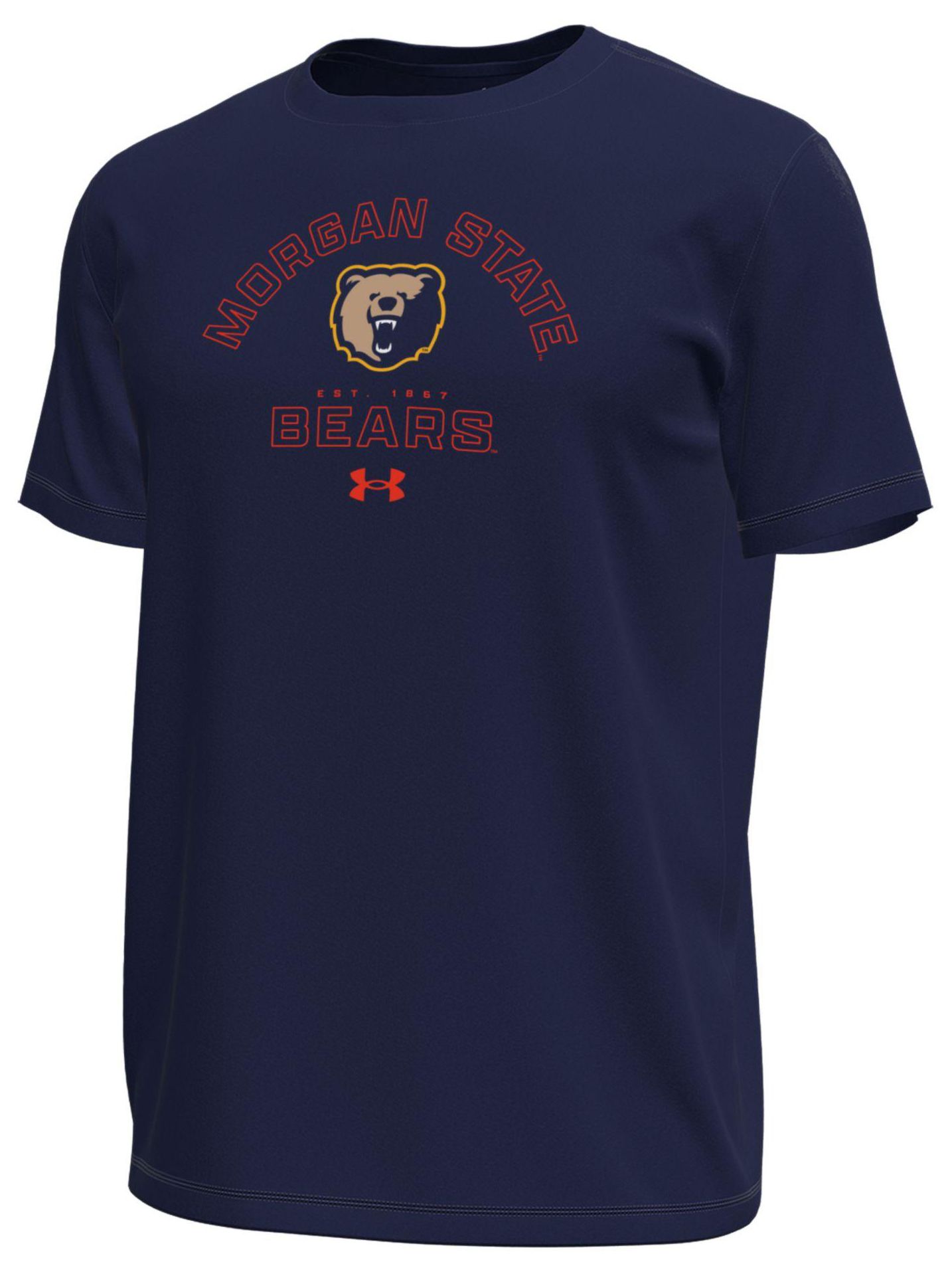 Under Armour Men's Morgan State Bears Navy Tech Stretch Short Sleeve T-Shirt