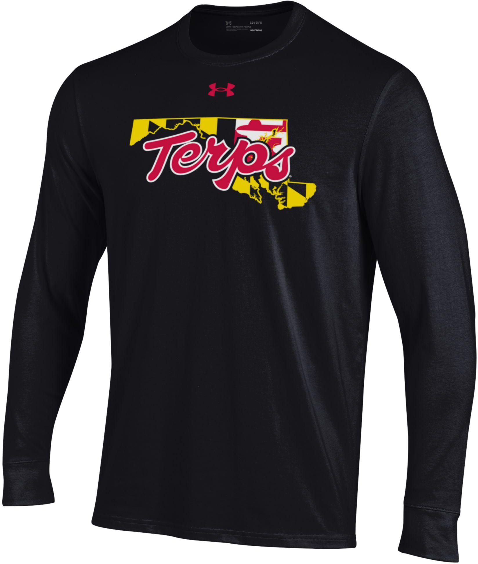 Under Armour Men's Maryland Terrapins Maryland Pride Black Long Sleeve Shirt