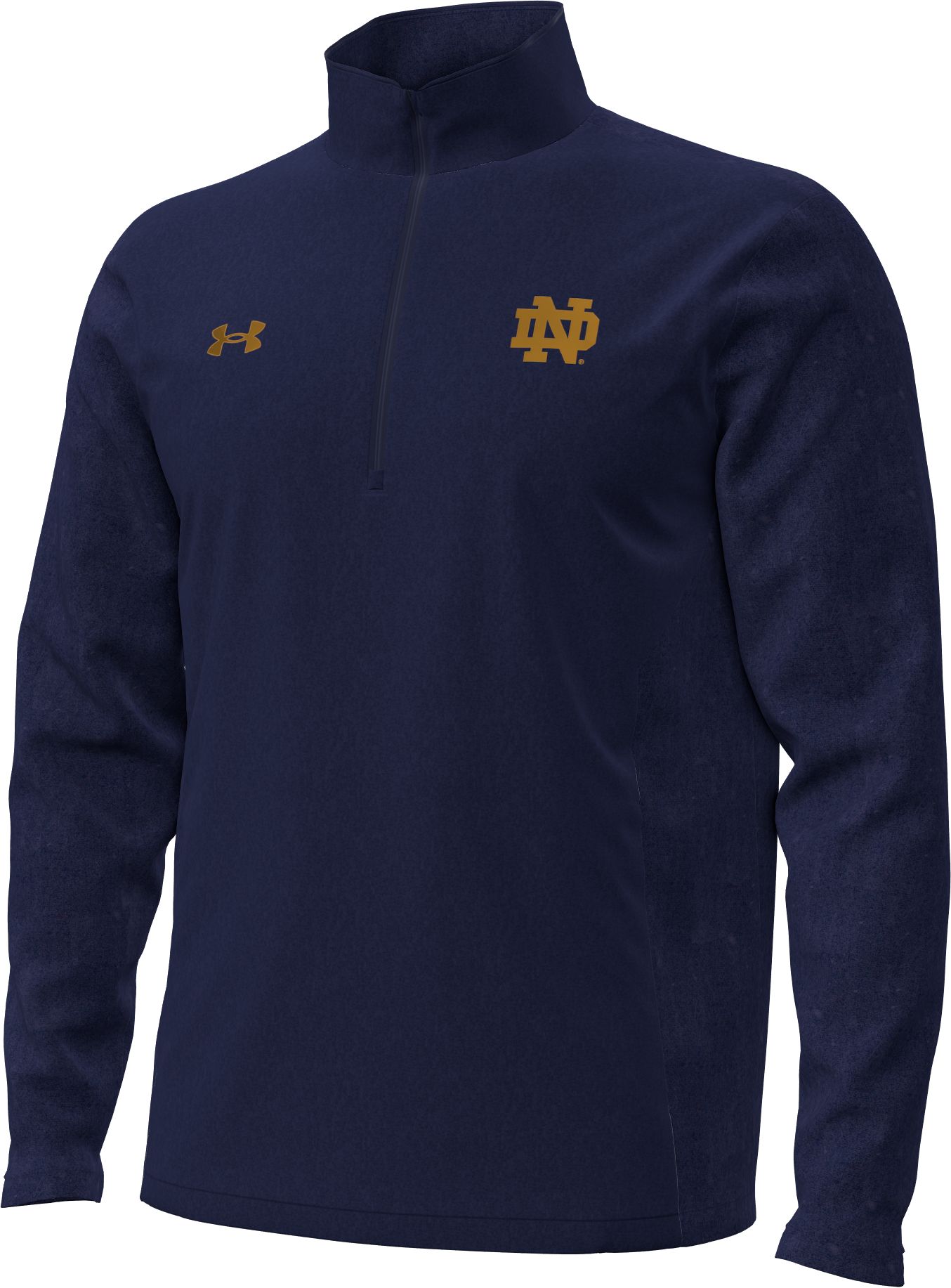 Under Armour Men's Notre Dame Fighting Irish Navy Pro Hybrid Quarter-Zip Jacket