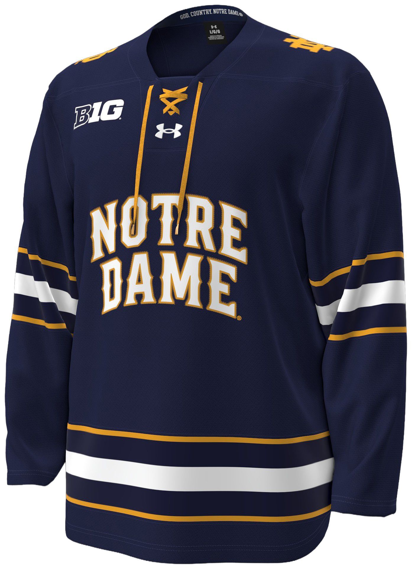 Under Armour Men's Notre Dame Fighting Irish Navy Replica Hockey Jersey
