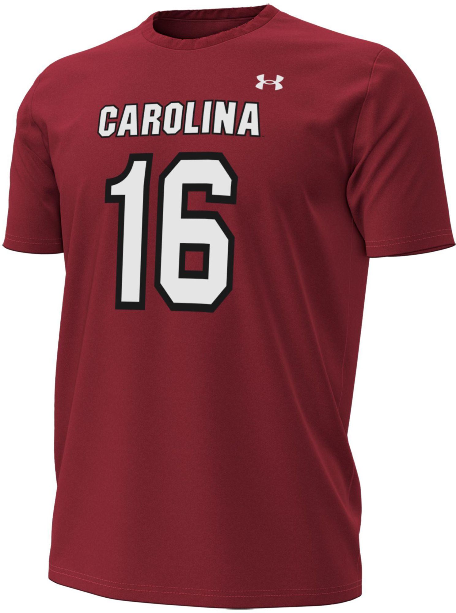 Under Armour Men's South Carolina Gamecocks LaNorris Sellers #00 Crimson T-Shirt