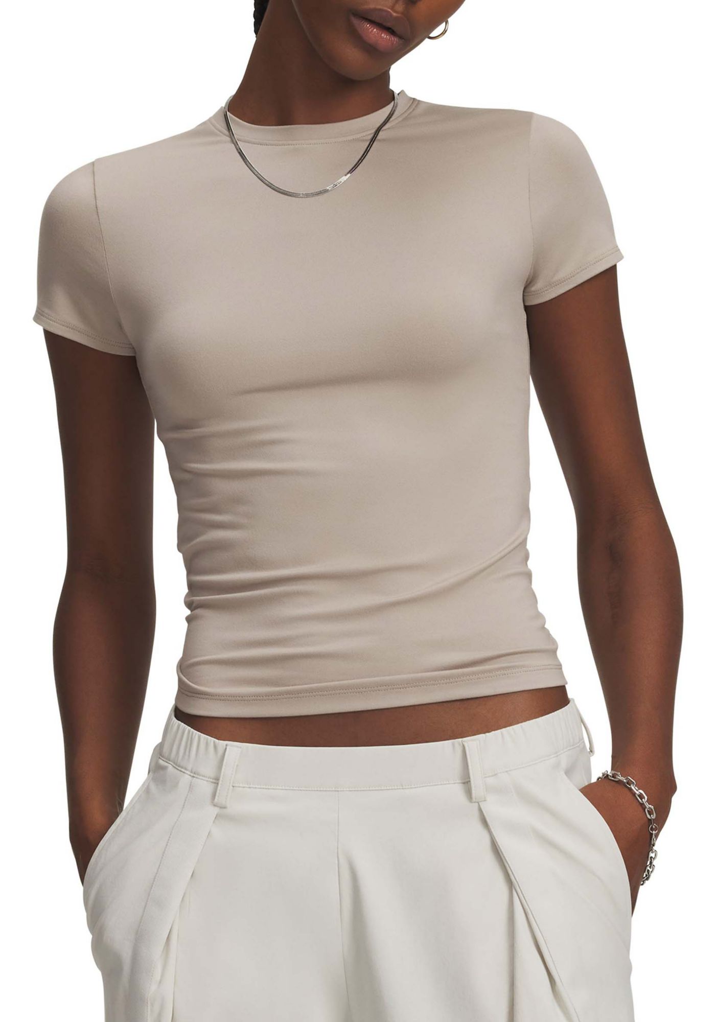 Under Armour Women's Meridian Core Short Sleeve T-Shirt - Brown