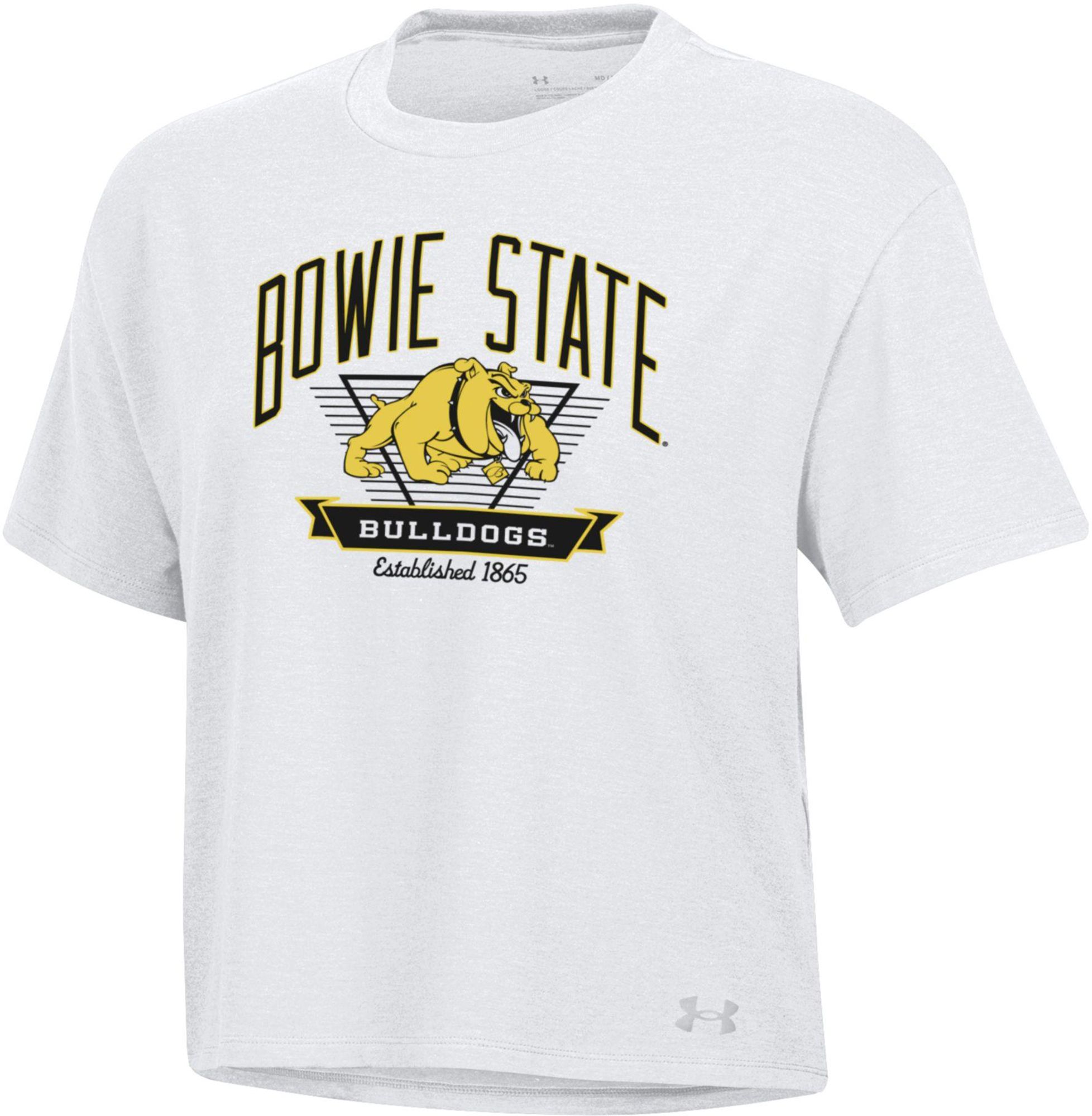 Under Armour Women's Bowie State Bulldogs White Icon Short Sleeve T-Shirt