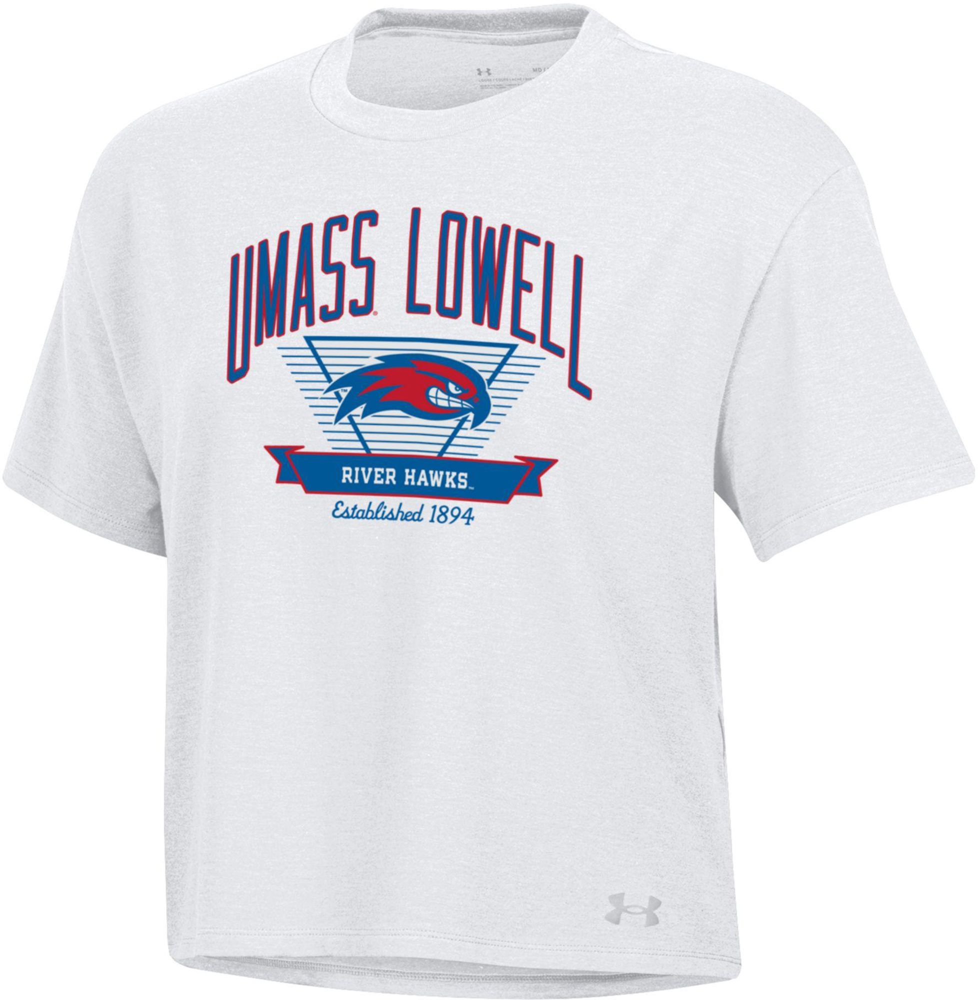 Under Armour Women's UMass Minutemen White Icon Short Sleeve T-Shirt