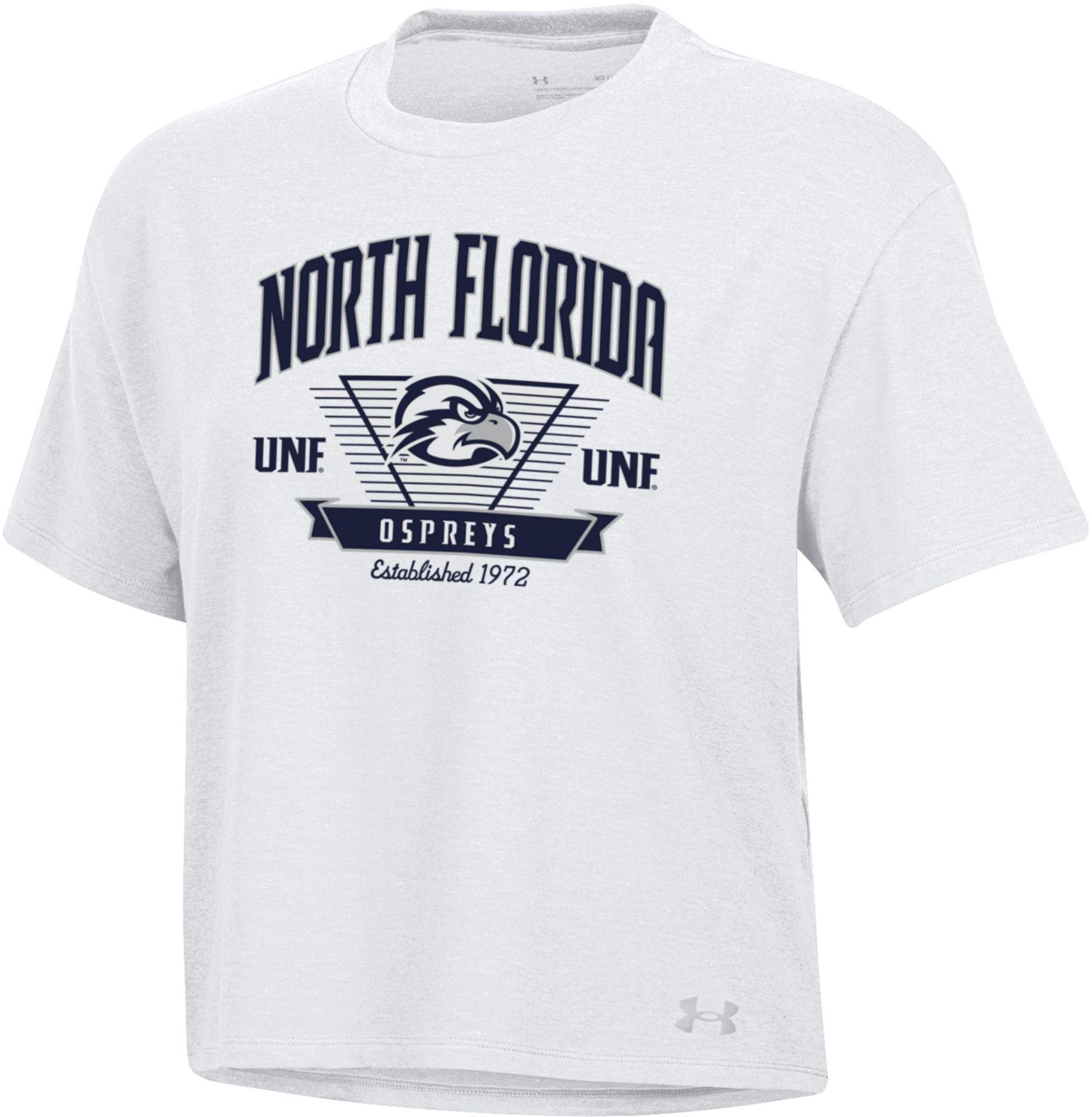Under Armour Women's North Florida Ospreys White Icon Short Sleeve T-Shirt