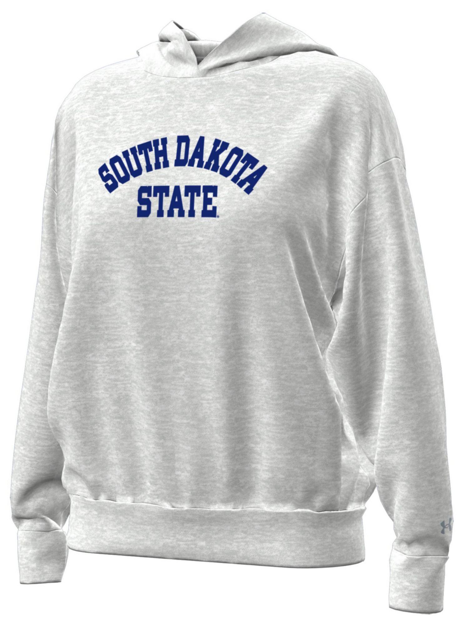 Under Armour Women's South Dakota State Jackrabbits Grey Icon Fleece Pullover Hoodie