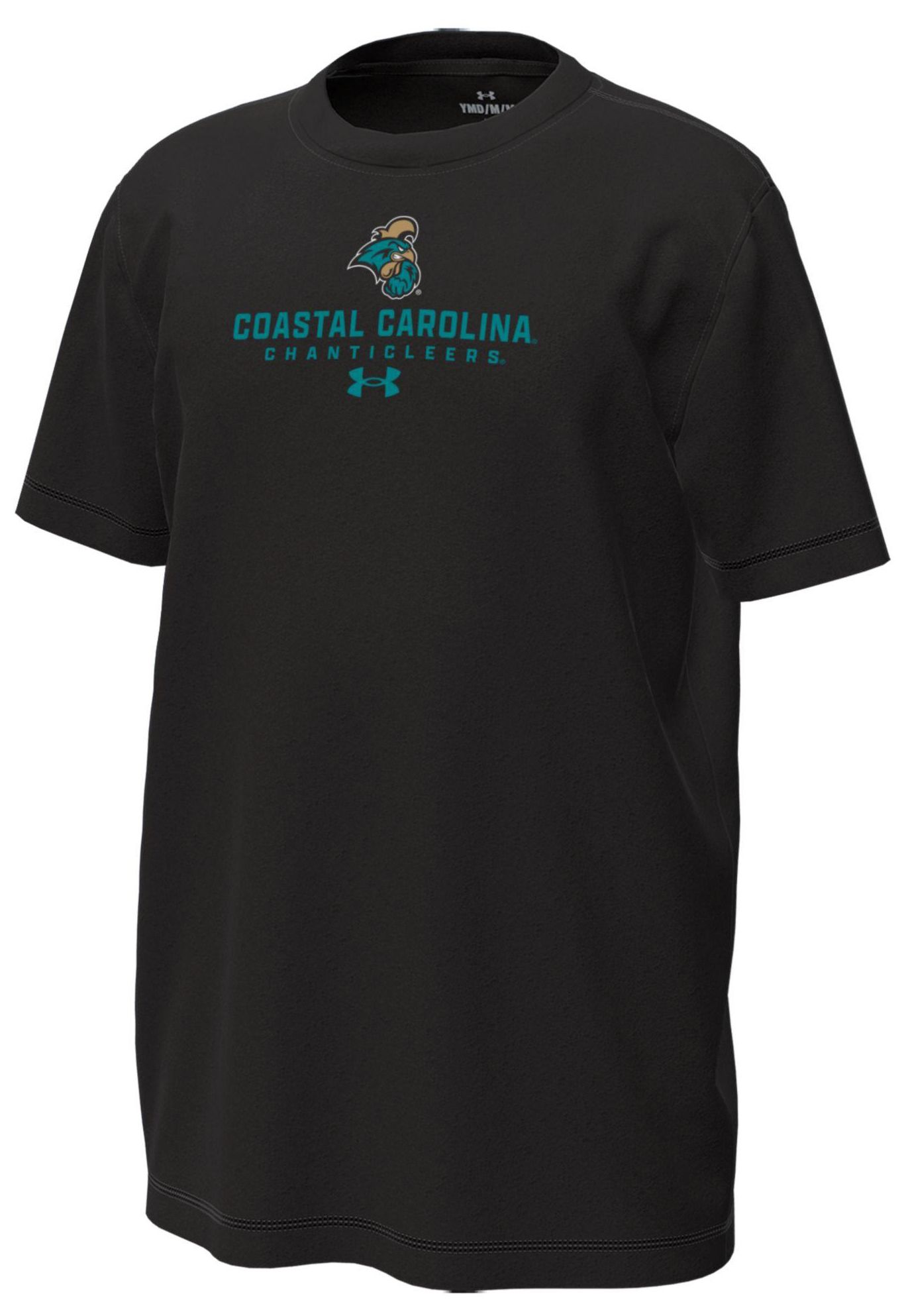Under Armour Youth Coastal Carolina Chanticleers Black Tech Stretch Short Sleeve T-Shirt