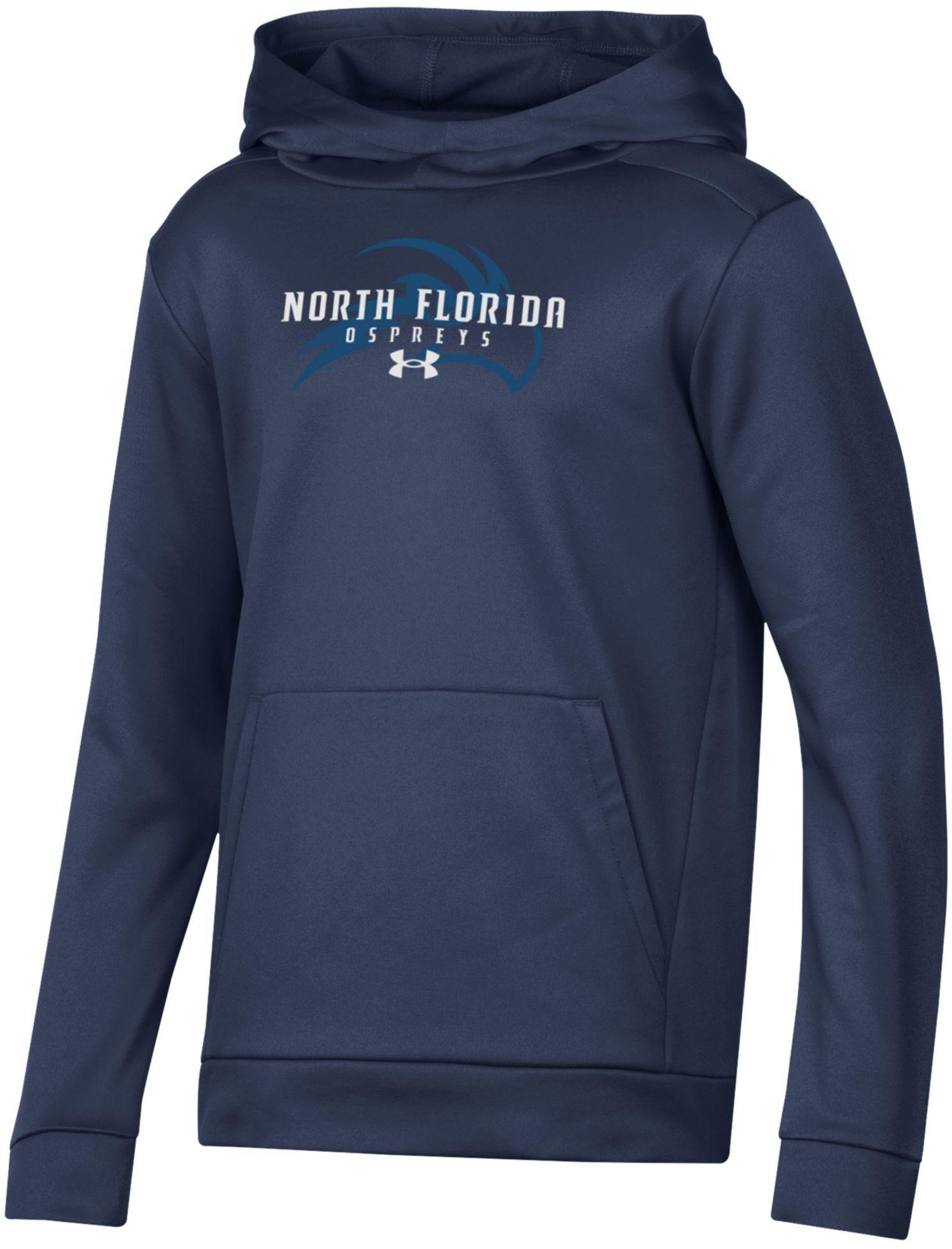 Under Armour Youth North Florida Ospreys Navy Armour Fleece Pullover Hoodie