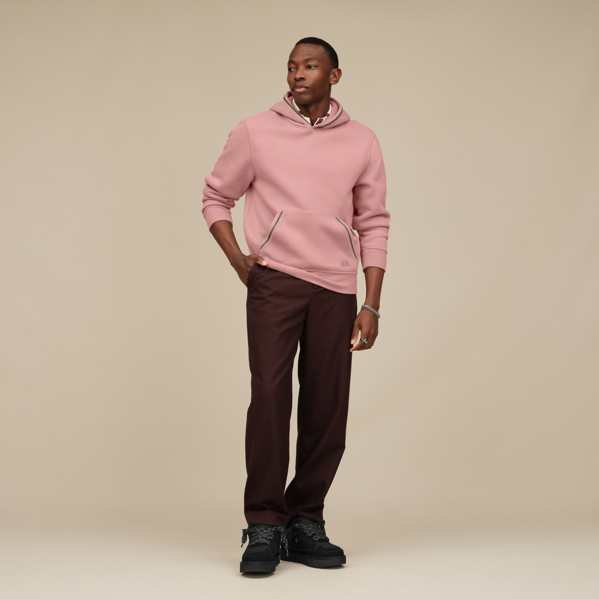 UGG Men's Tasman Hoodie Dusty Rose thumbnail
