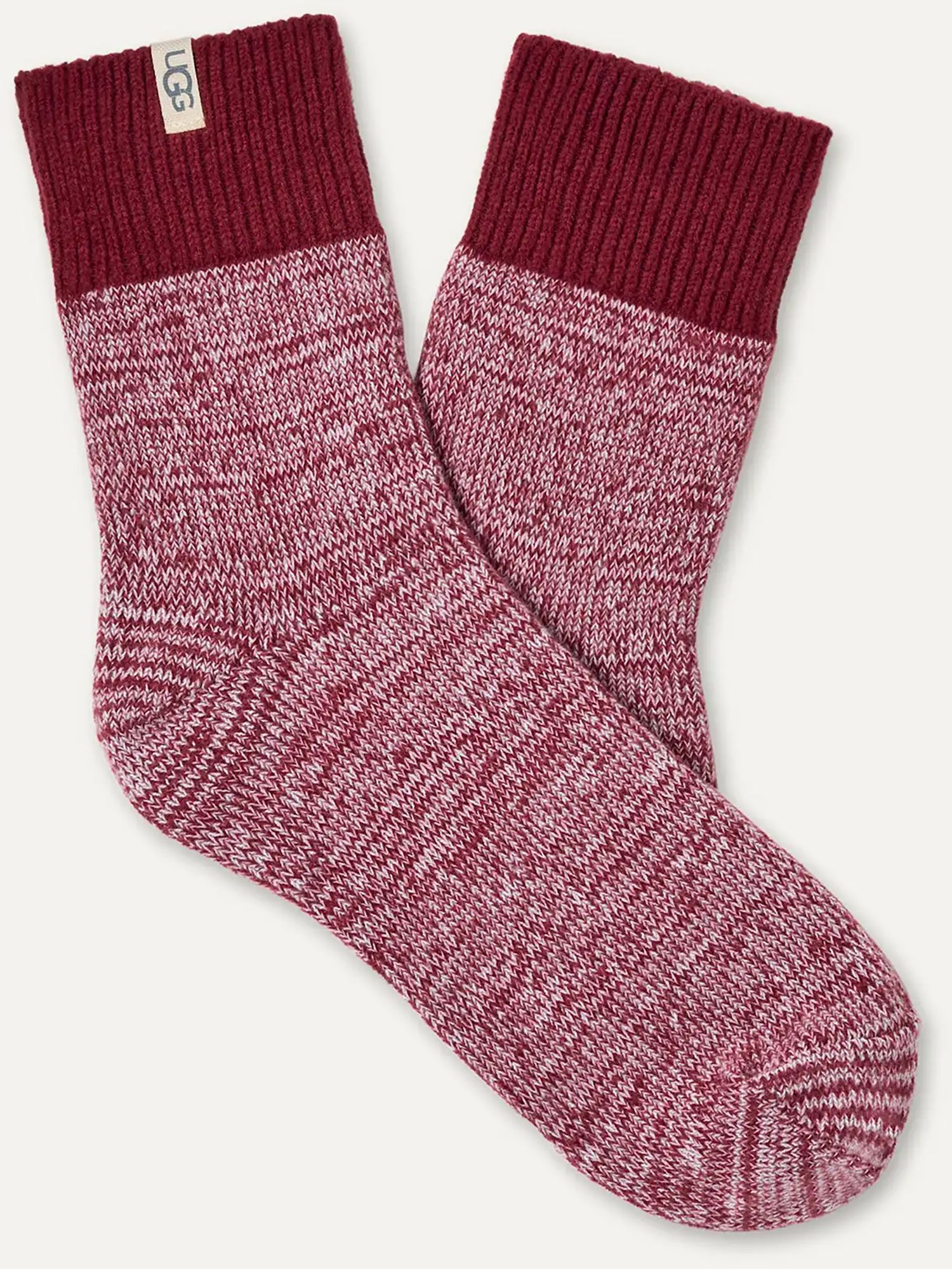 UGG Women's Rib Knit Slouchy Quarter Socks