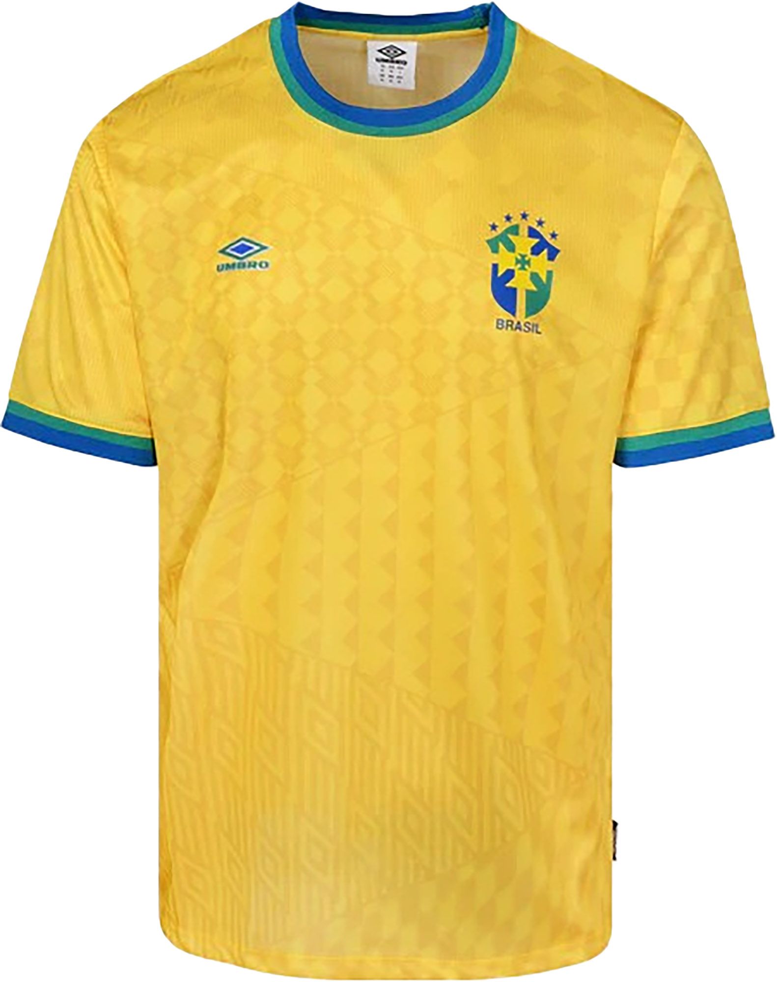 Umbro Men's Brazil Iconic Yellow Replica Jersey
