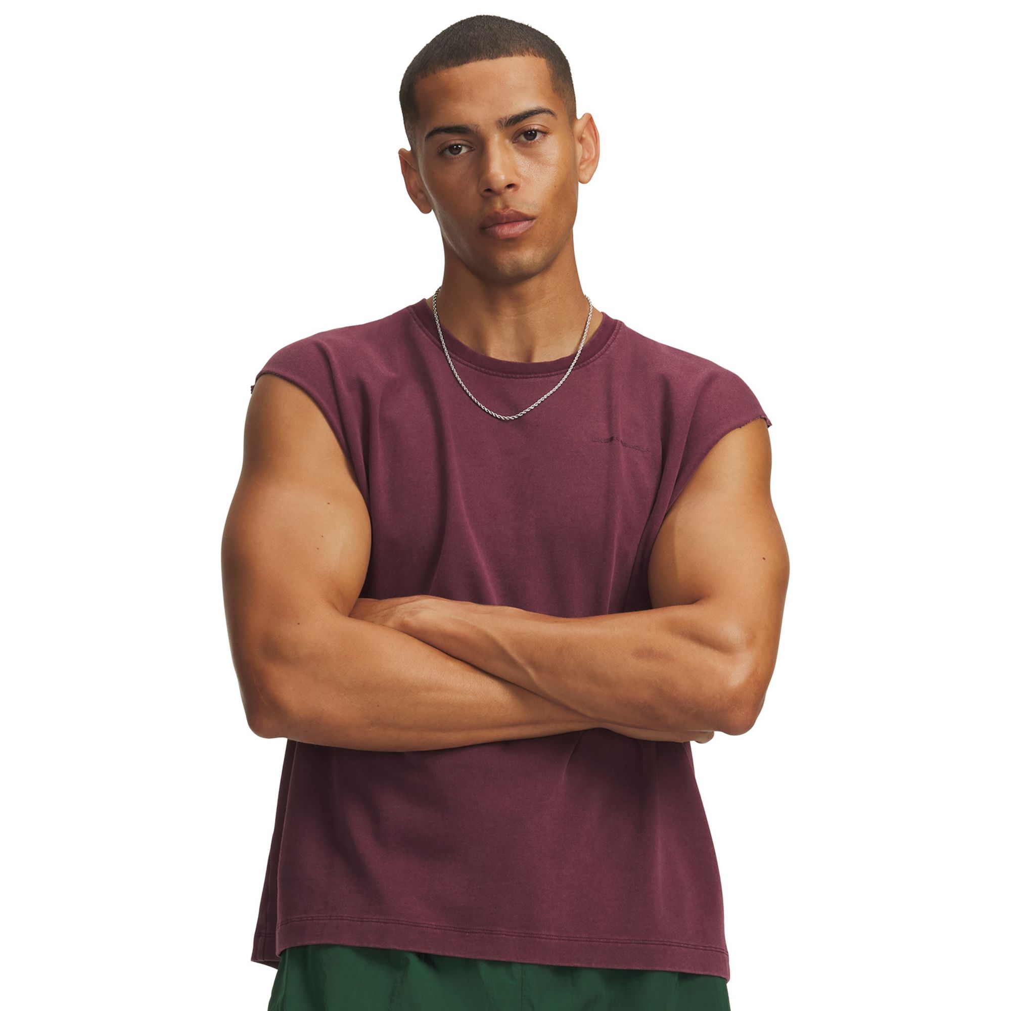 Under Armour Men's Icon Heavyweight Washed Cotton Tank Top