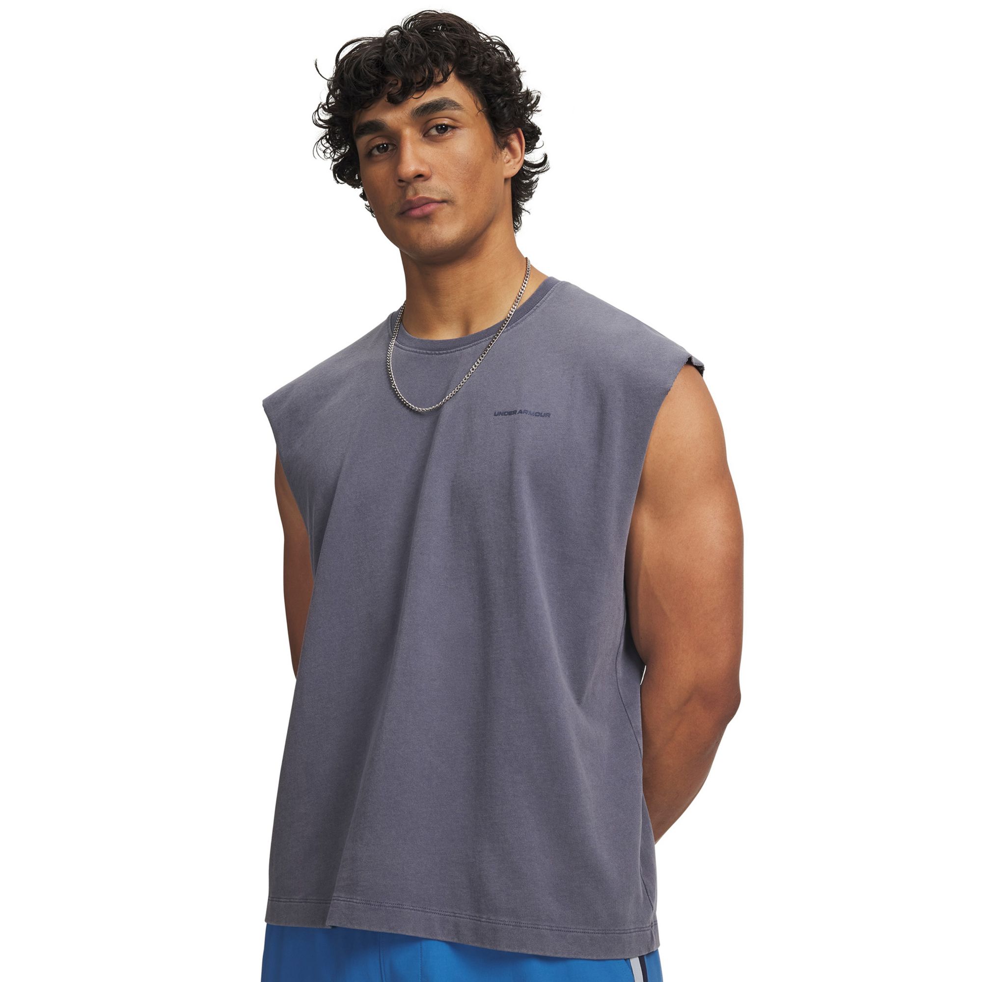 Under Armour Men's Icon Heavyweight Washed Cotton Tank Top