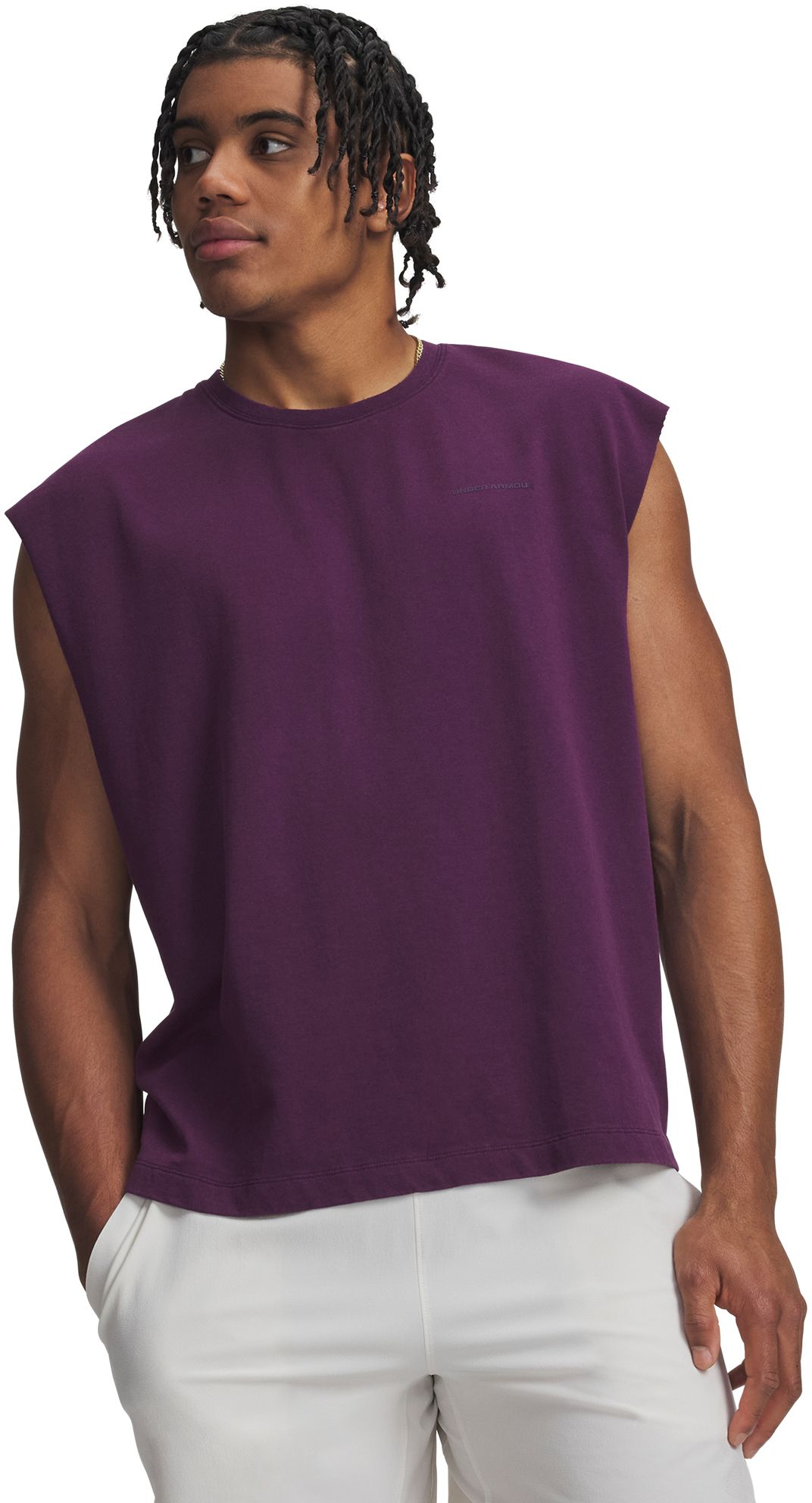 Under Armour Men's Icon Heavyweight Washed Cotton Tank Top