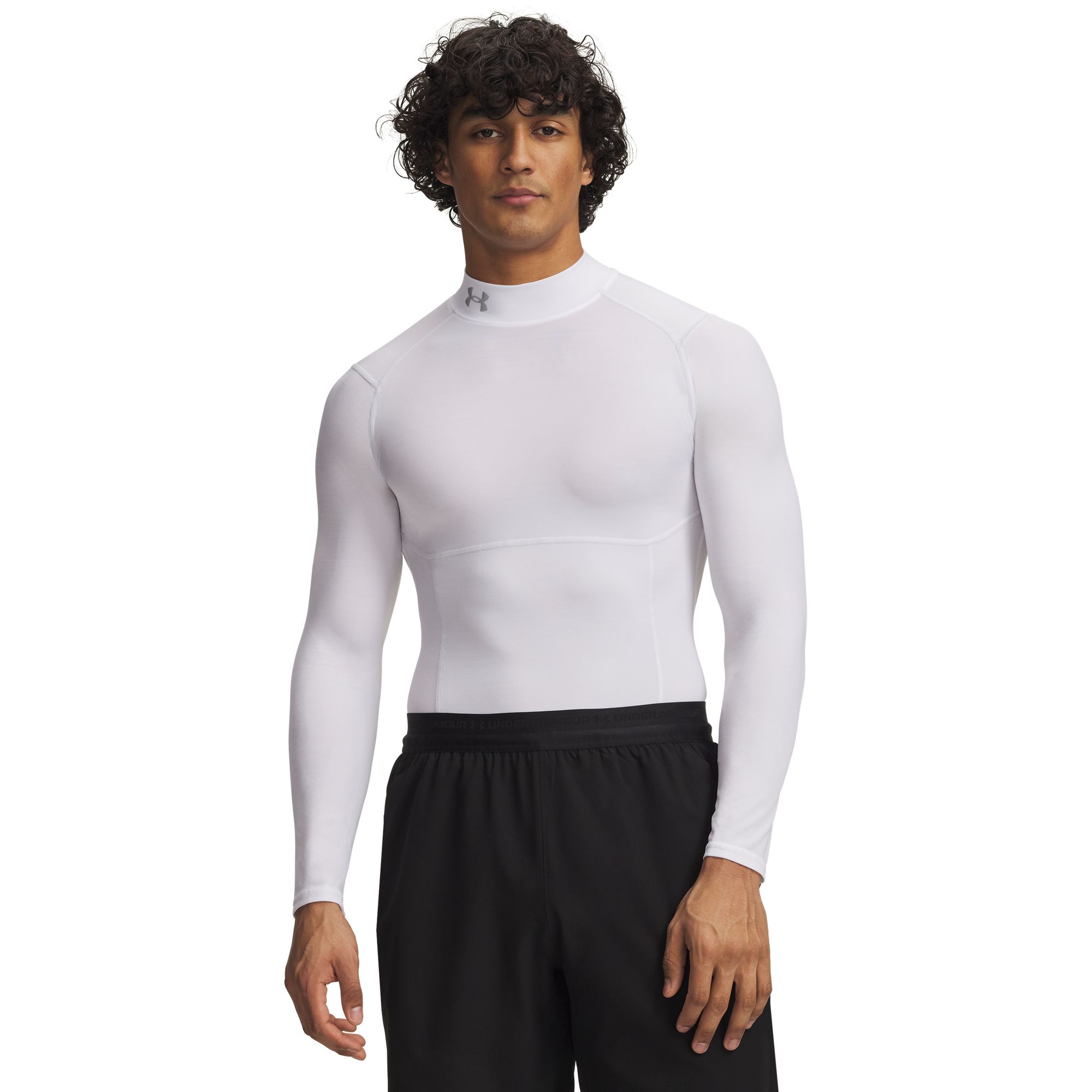 Under Armour Men's HeatGear Elite Mock Neck Long Sleeve Compression Shirt