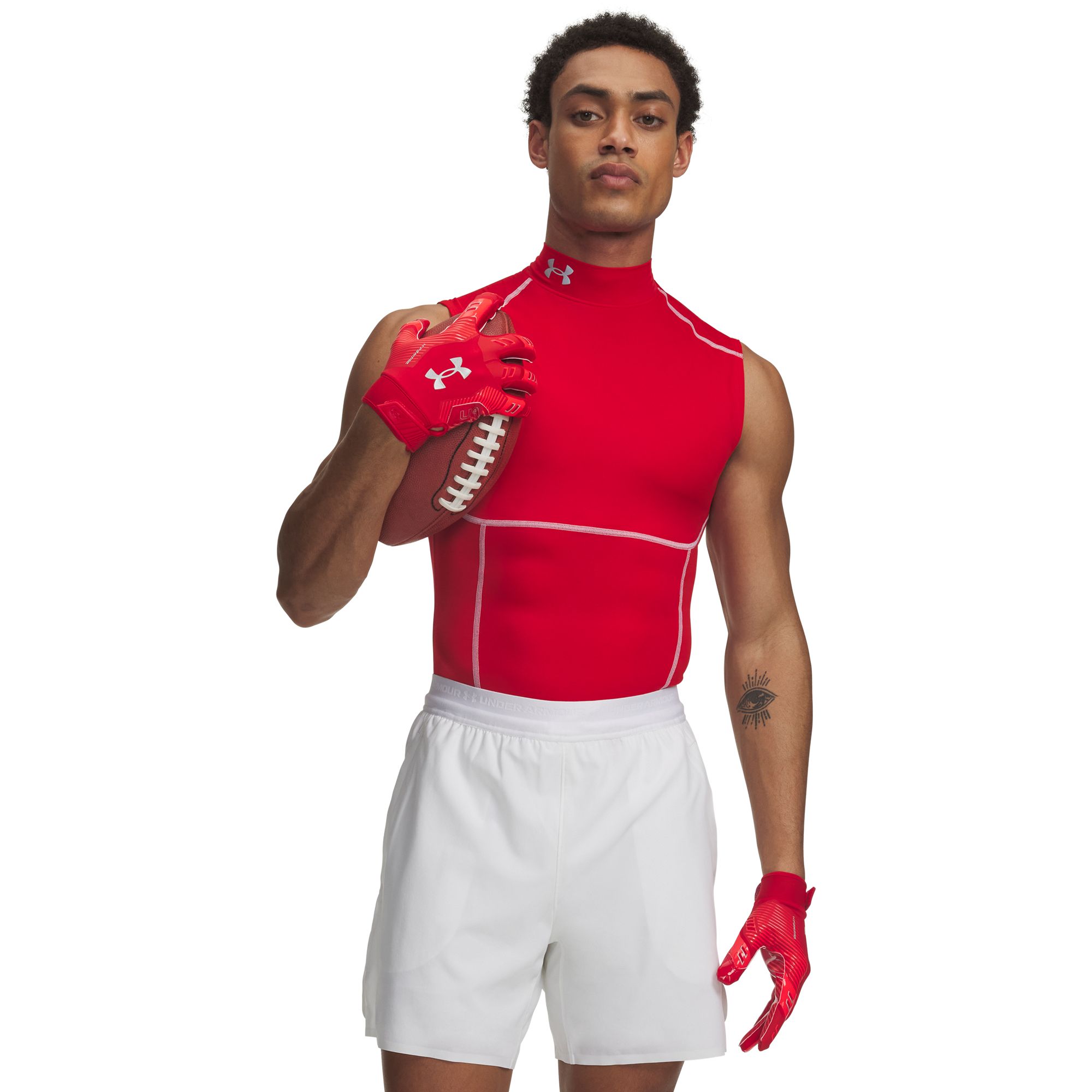 Under Armour Men's HeatGear Elite Sleeveless Mock Neck Compression Shirt