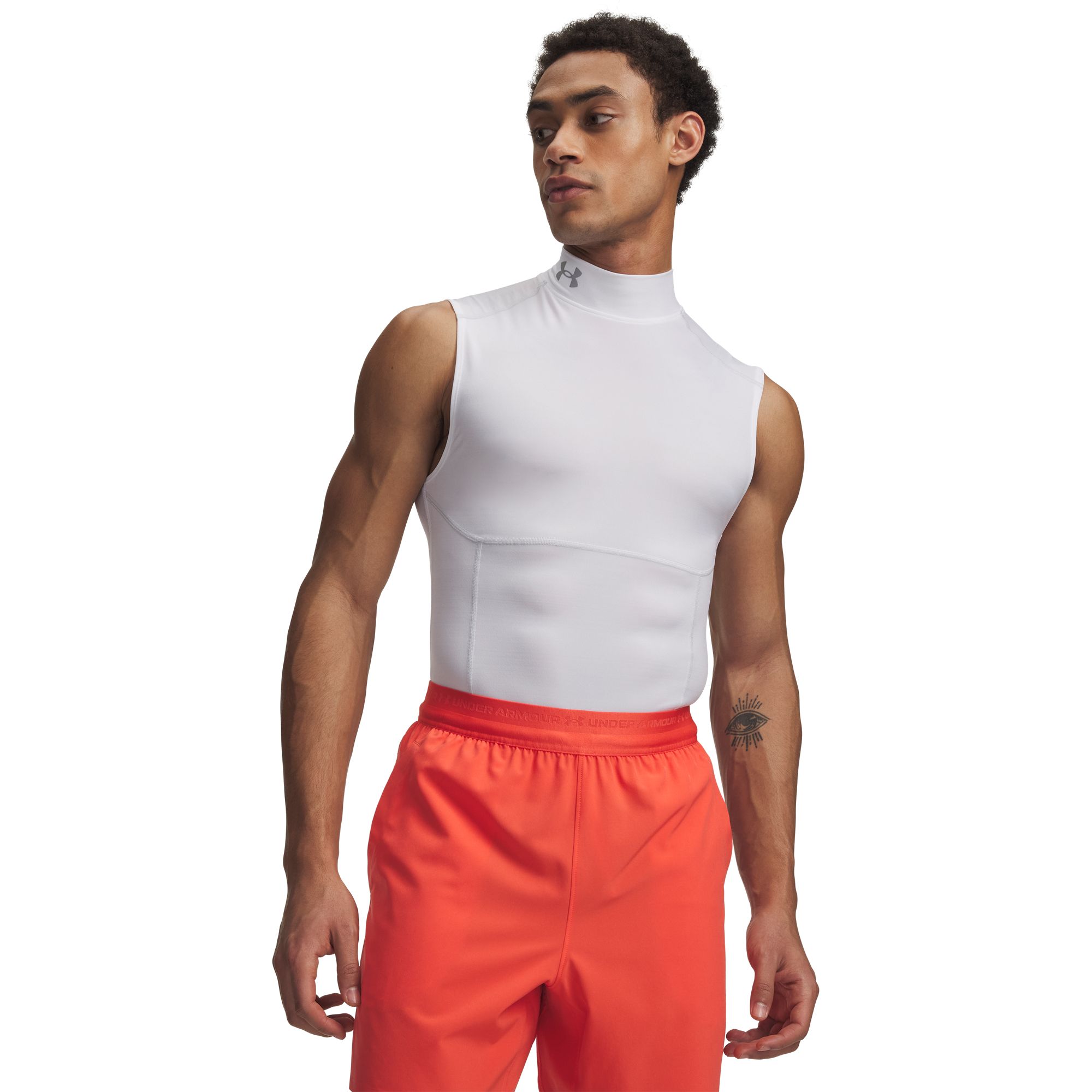 Under Armour Men's HeatGear Elite Sleeveless Mock Neck Compression Shirt