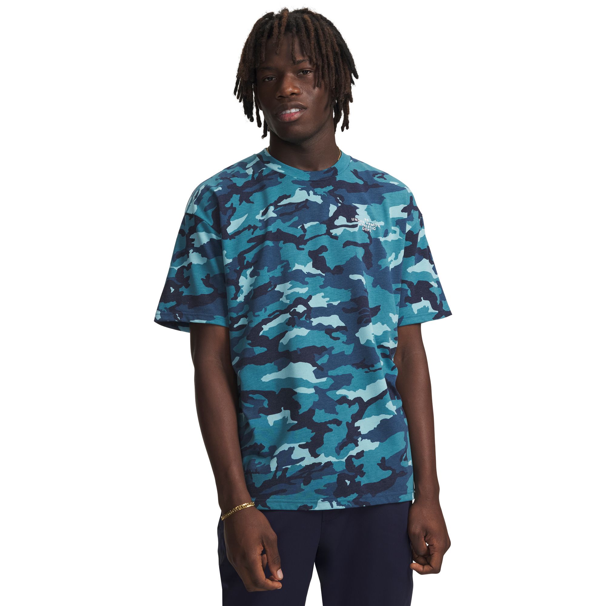 Under Armour Men's Heavyweight Athletic Department Allover Print T-Shirt