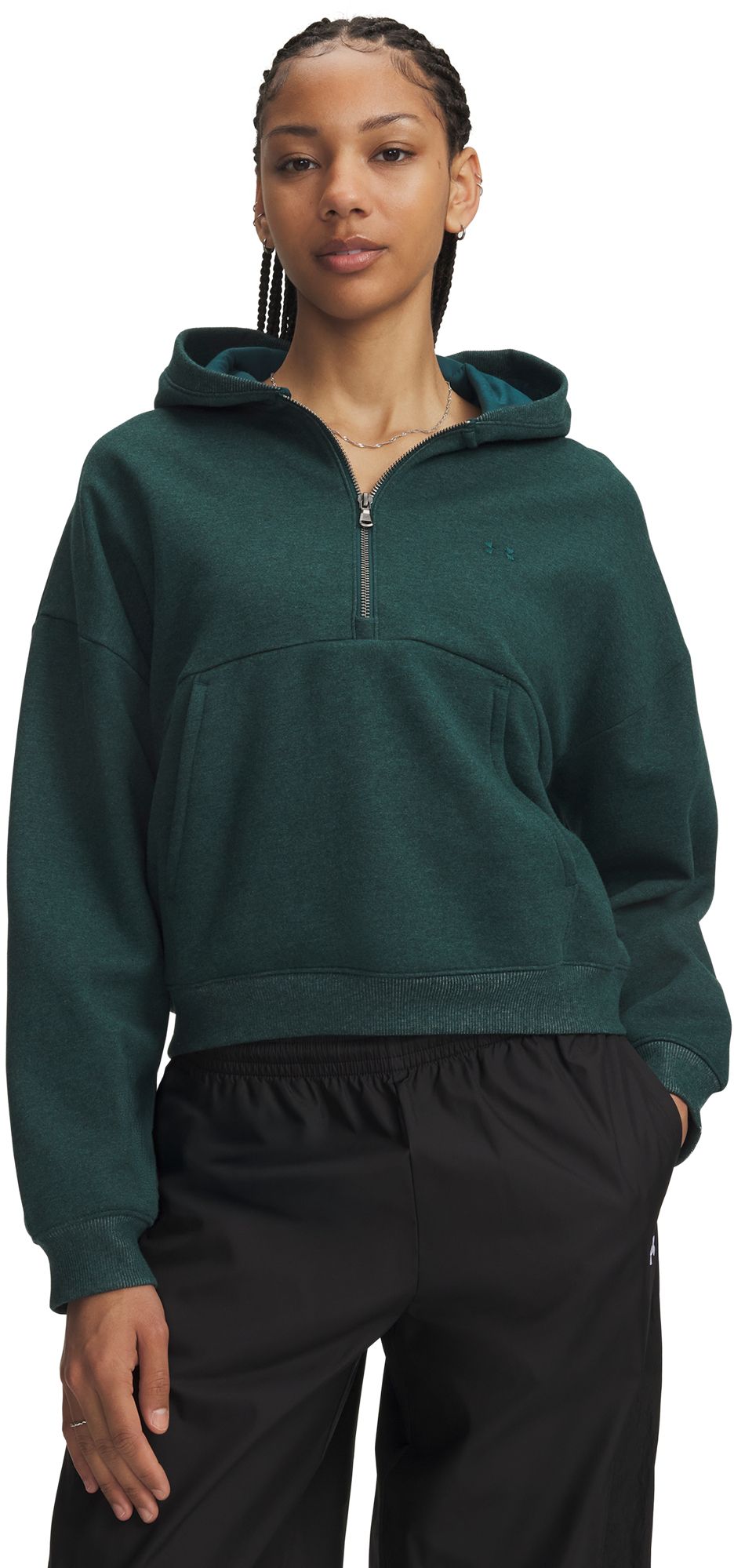 Under Armour Women's Icon Fleece: Reinvented ½ Zip Hoodie