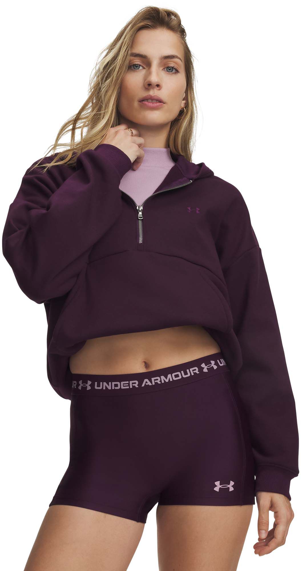 Under Armour Women's Icon Fleece Half-Zip Hoodie