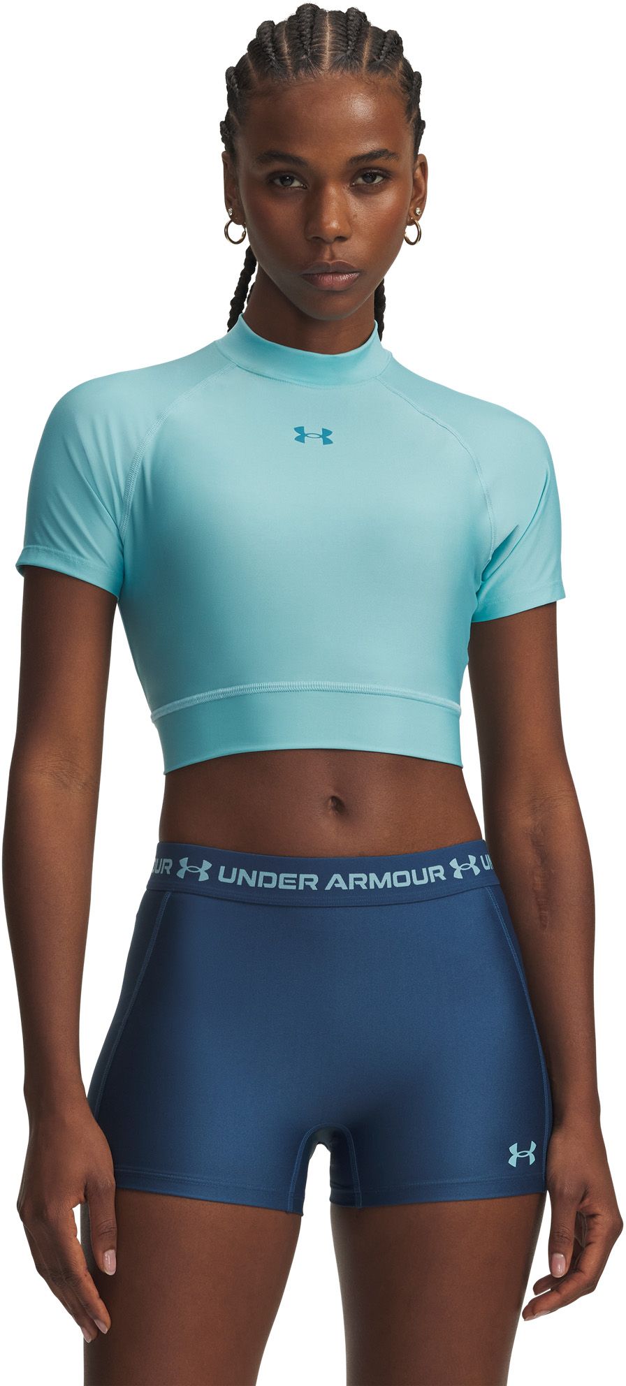 Under Armour Women's HeatGear Crop Mock