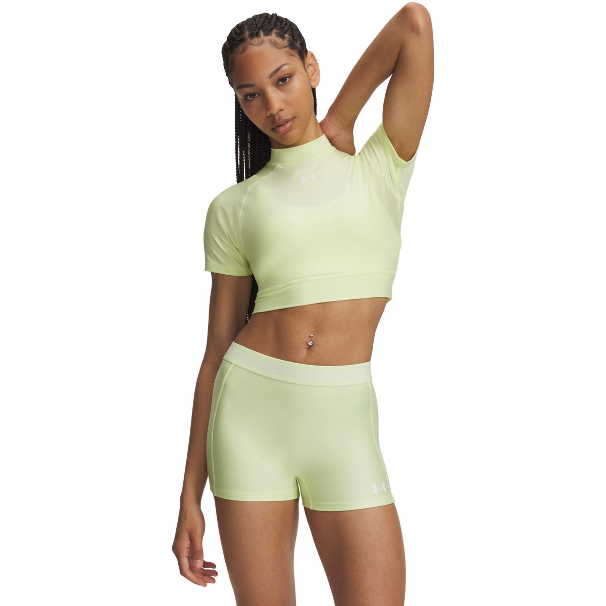 Under Armour Women's HeatGear Crop Mock
