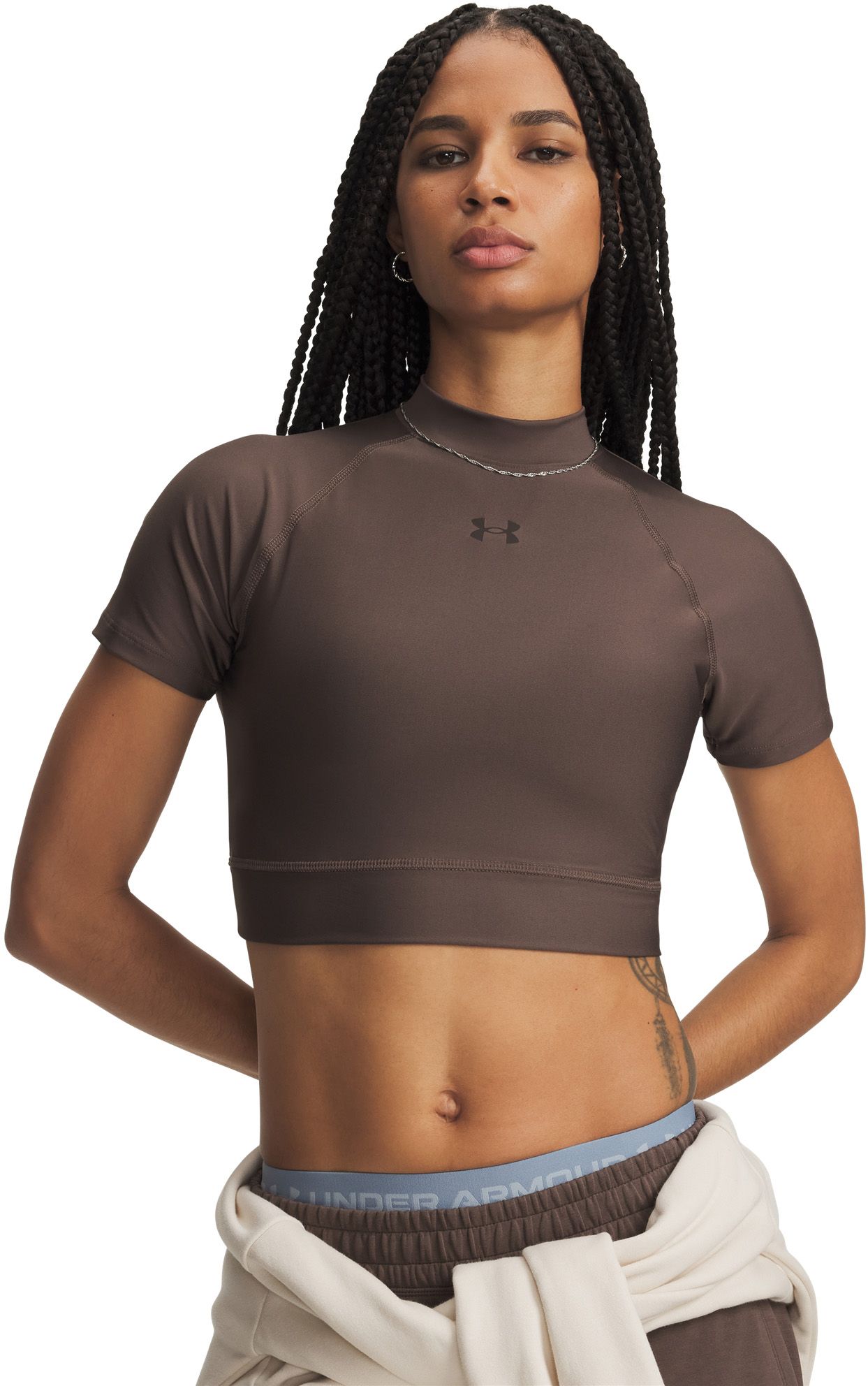 Under Armour Women's HeatGear Crop Mock