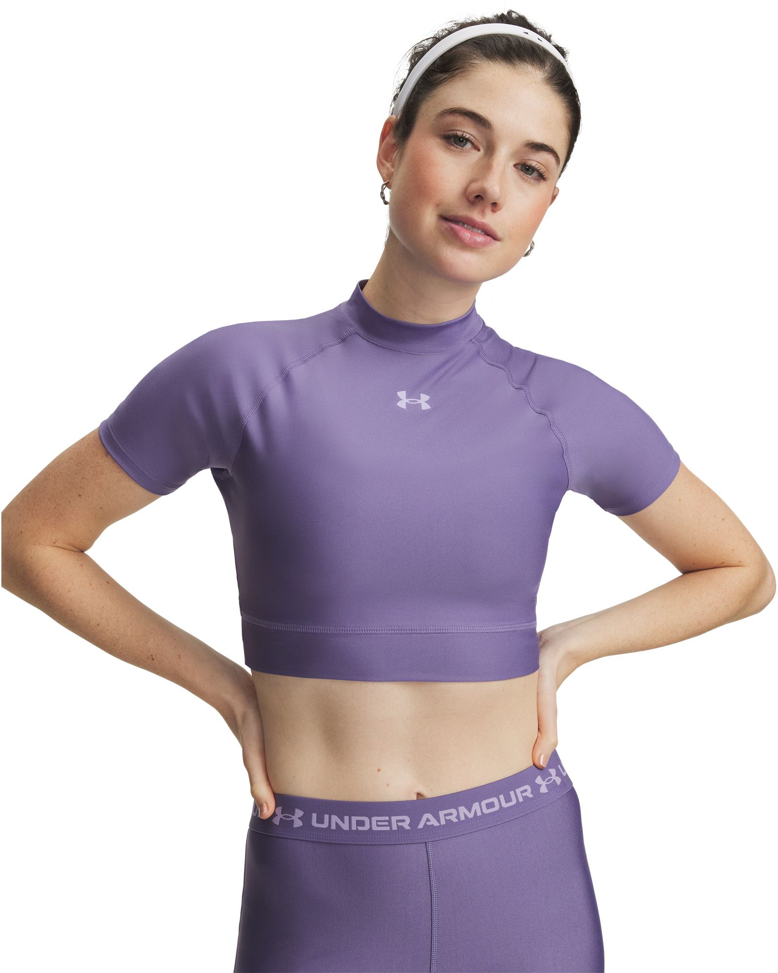 Under Armour Women's HeatGear Crop Mock