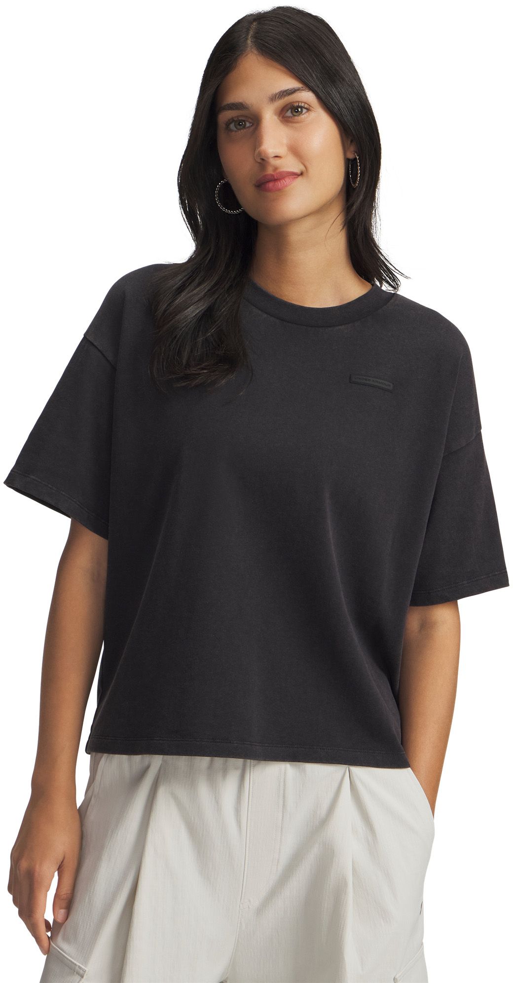 Under Armour Women's Heavyweight Boxy Wash Short Sleeve T-Shirt